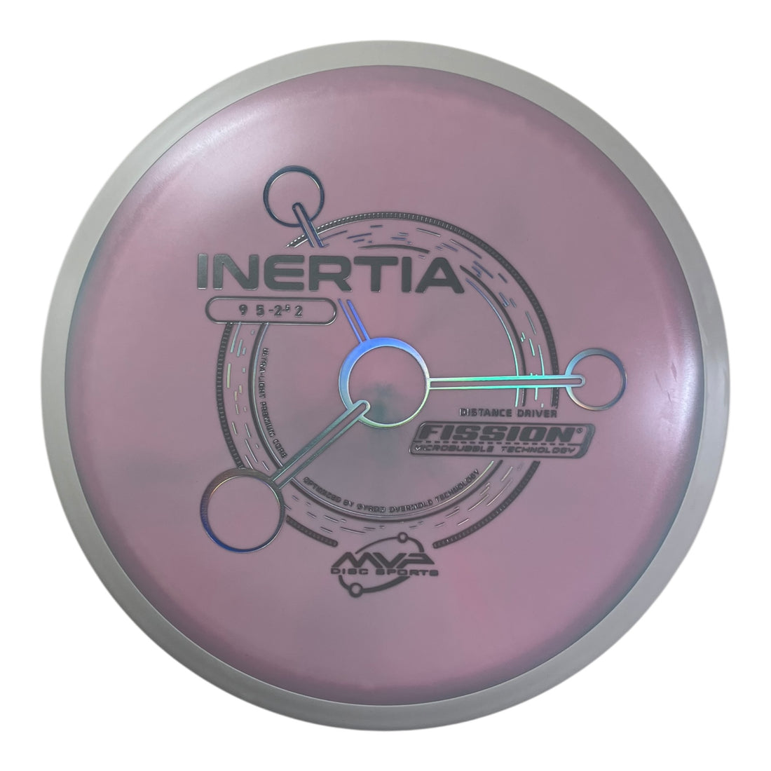 MVP Disc Sports Inertia | Fission | Pink/White 159g (Project Lab Coat) Disc Golf
