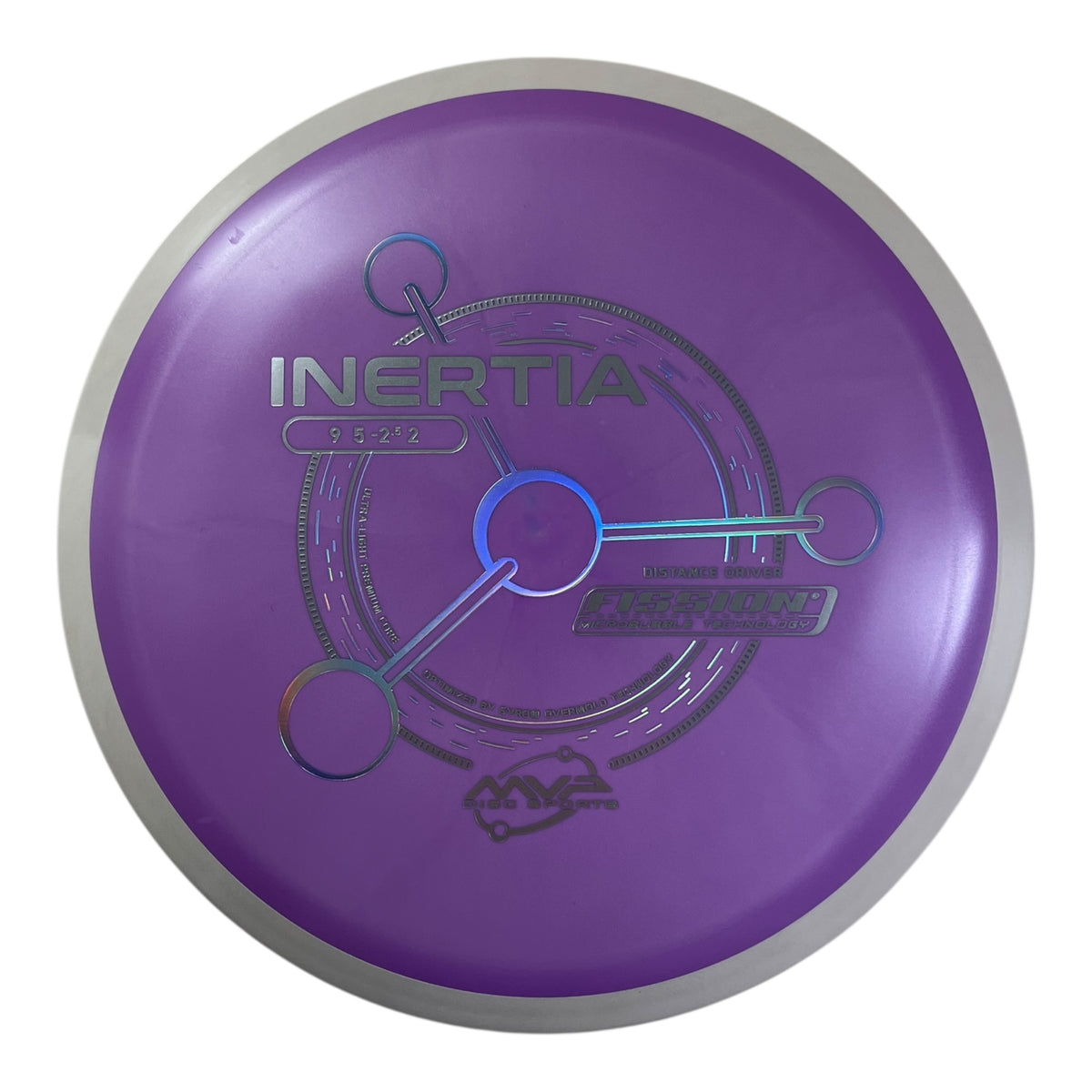 MVP Disc Sports Inertia | Fission | Purple/White 166g (Project Lab Coat) Disc Golf