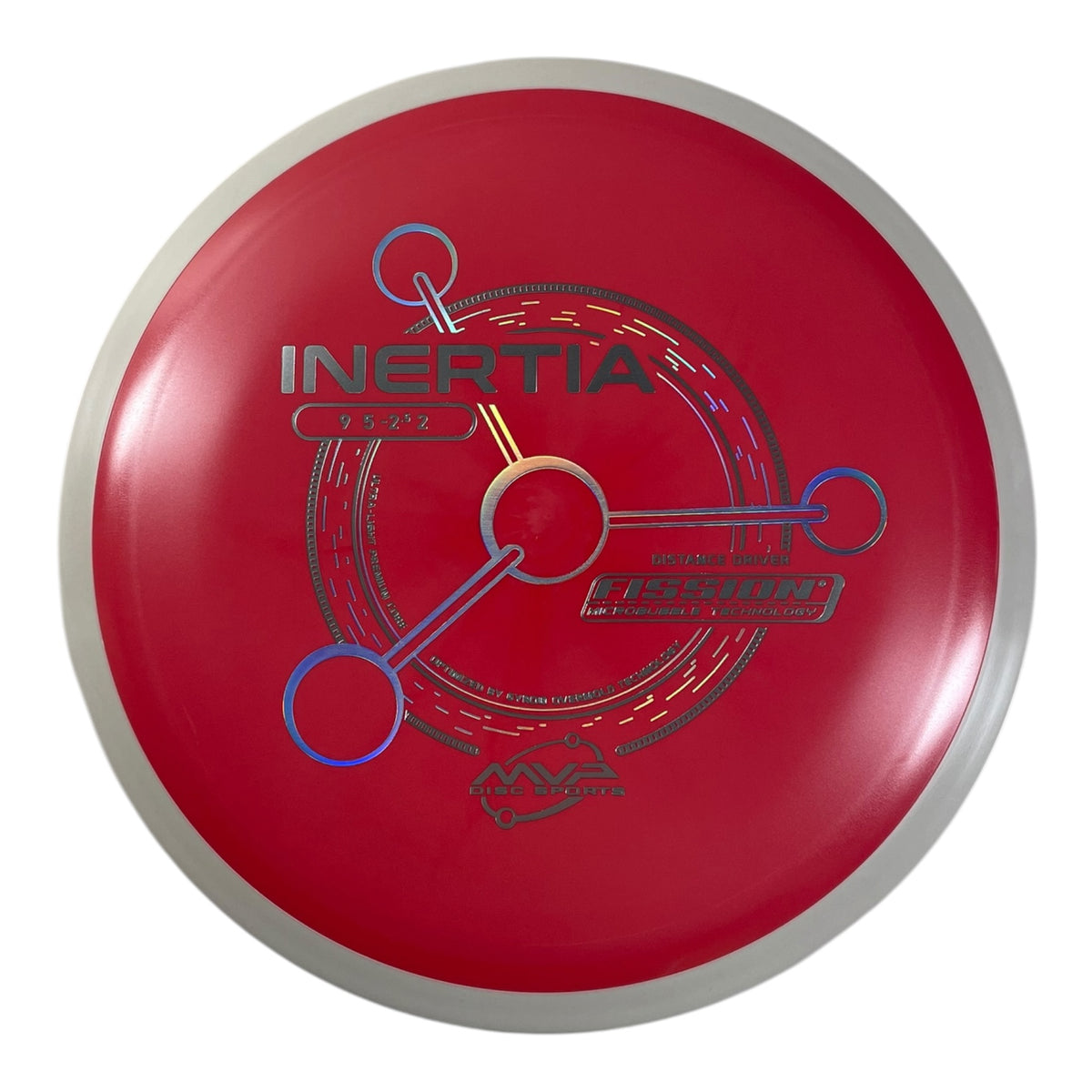 MVP Disc Sports Inertia | Fission | Red/White 159g (Project Lab Coat) Disc Golf