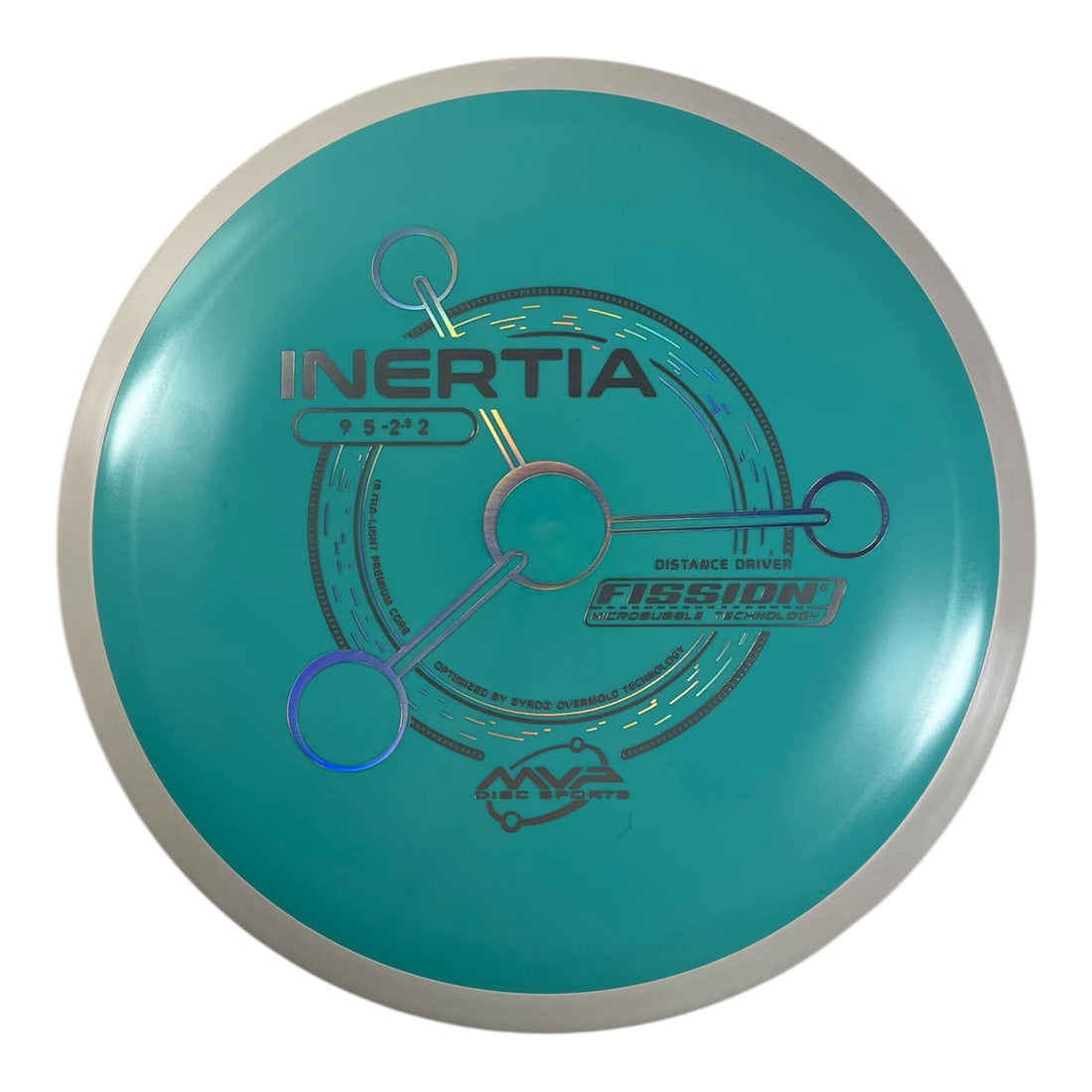 MVP Disc Sports Inertia | Fission | Teal/White 163g (Project Lab Coat) Disc Golf