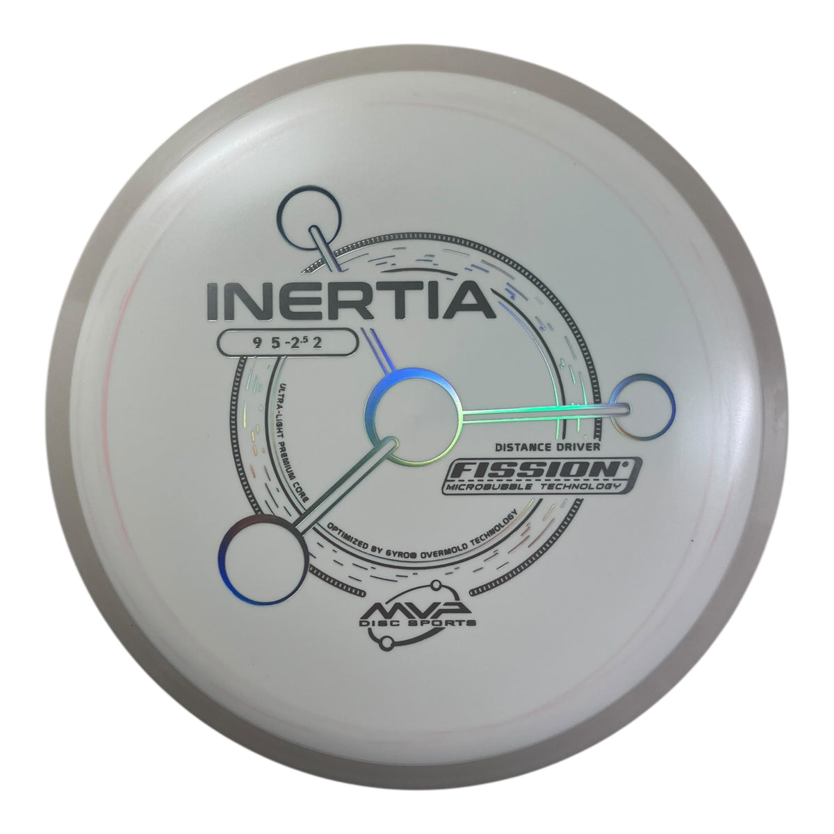 MVP Disc Sports Inertia | Fission | White/White 166g (Project Lab Coat) Disc Golf