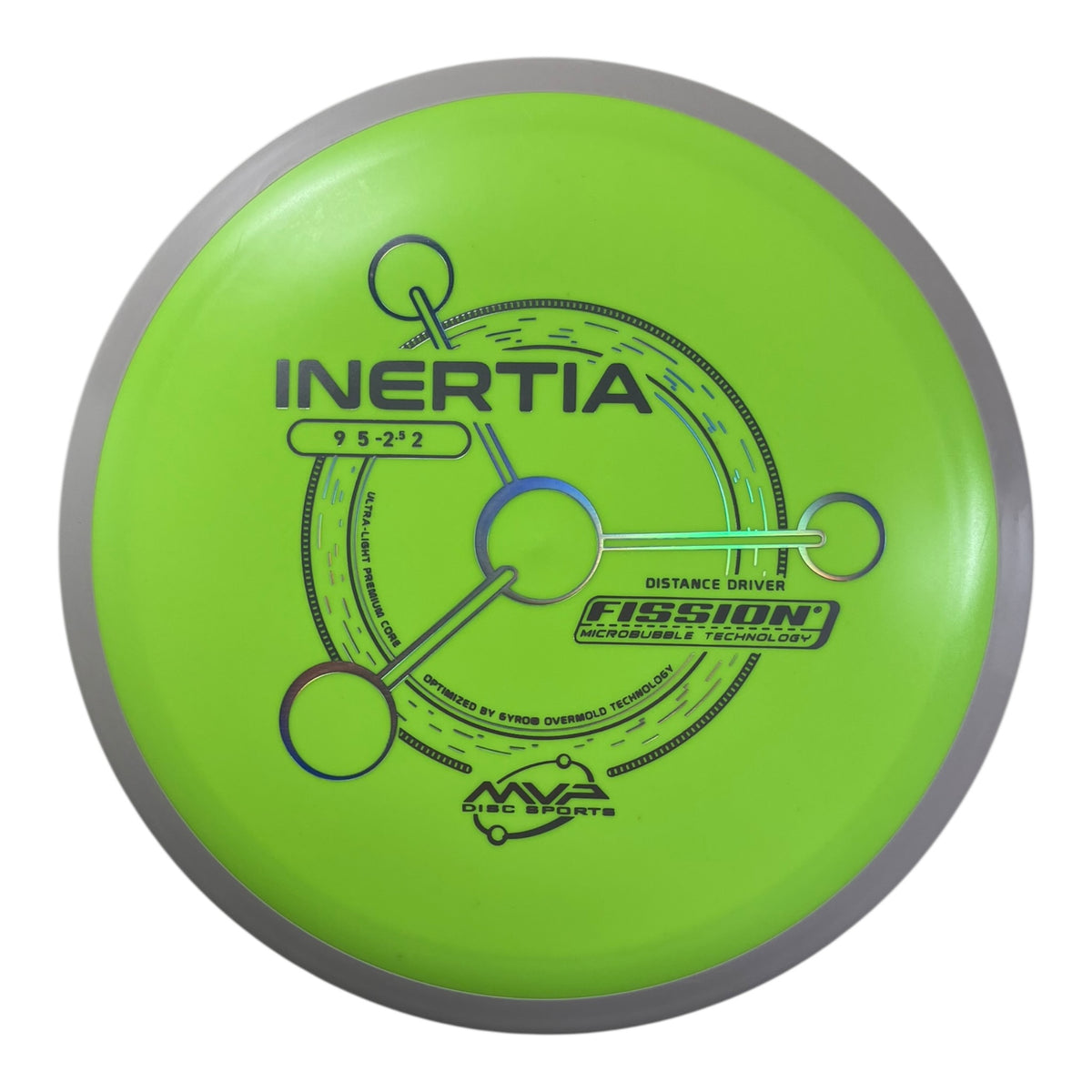 MVP Disc Sports Inertia | Fission | Yellow/White 154-165g (Project Lab Coat) Disc Golf