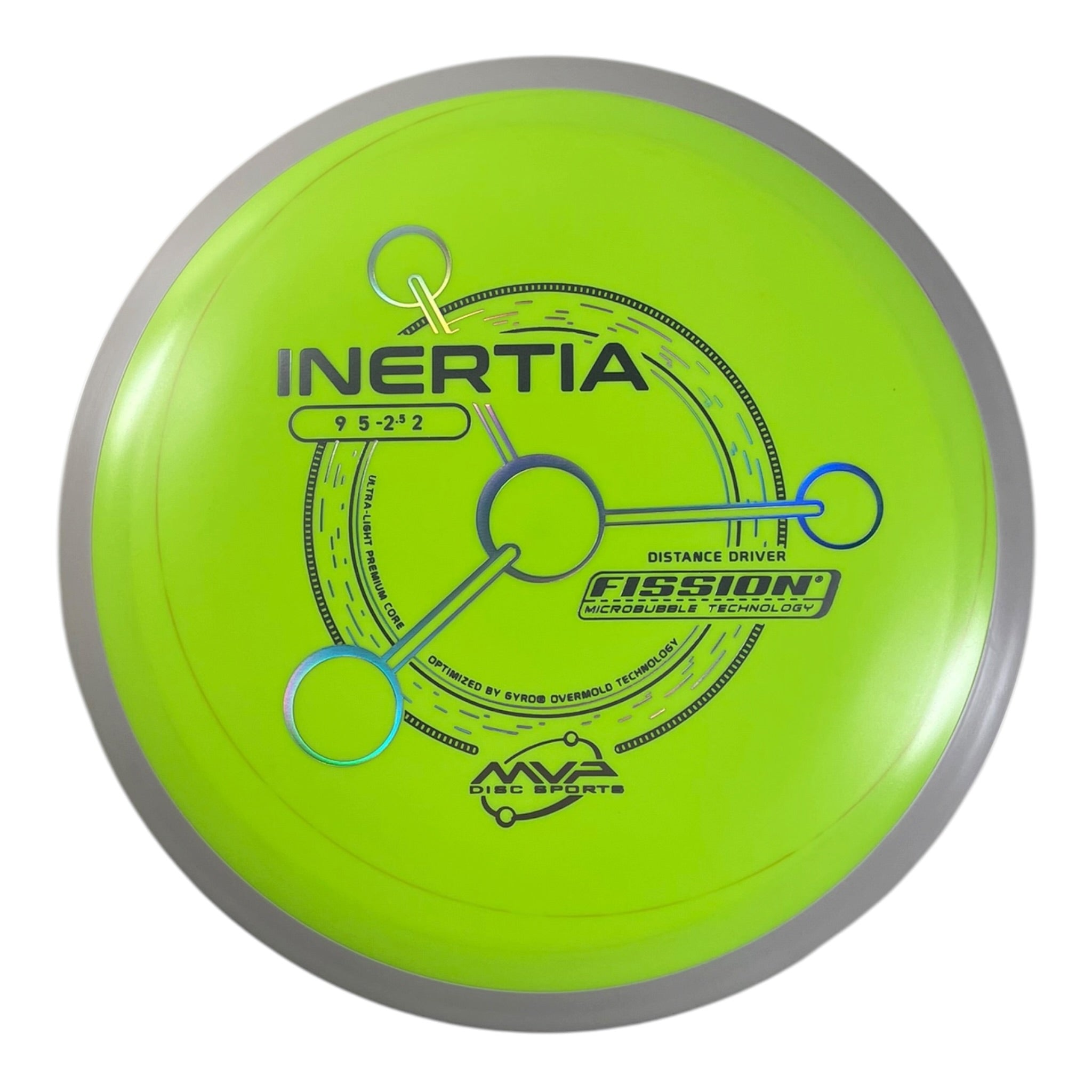 MVP Disc Sports Inertia | Fission | Yellow/White 154g (Project Lab Coat) Disc Golf