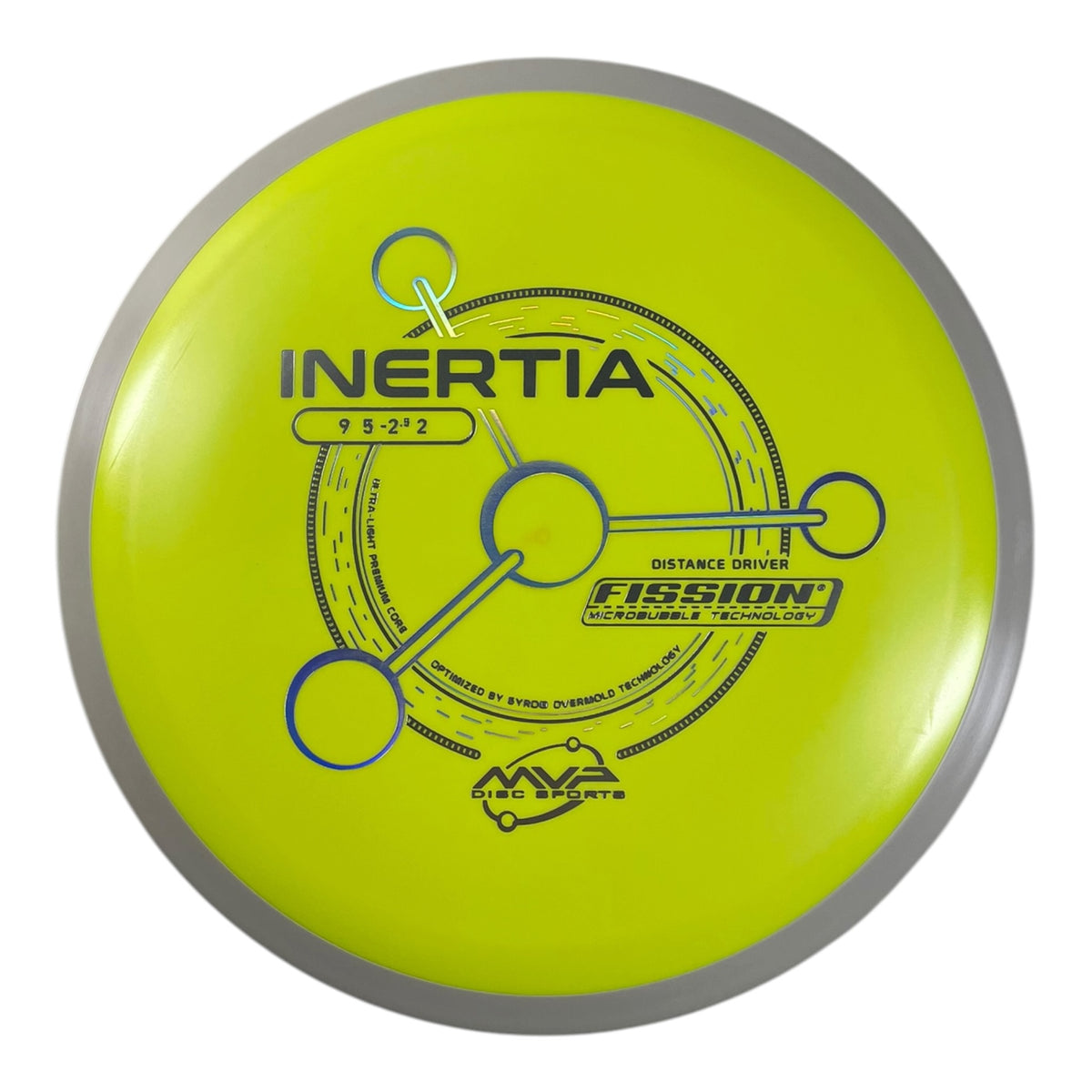 MVP Disc Sports Inertia | Fission | Yellow/White 159g (Project Lab Coat) Disc Golf