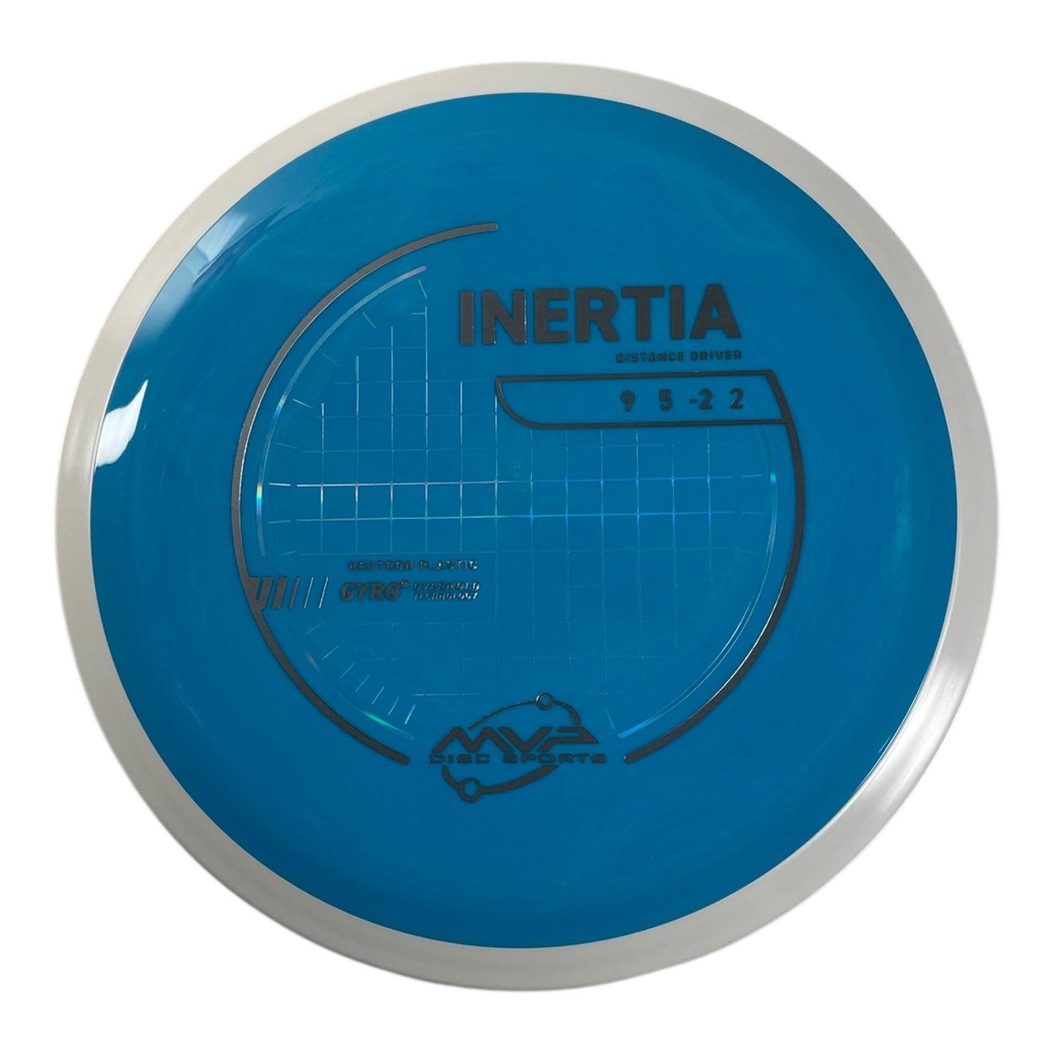 MVP Disc Sports Inertia | Neutron | Blue/White 163-174g (Project Lab Coat) Disc Golf