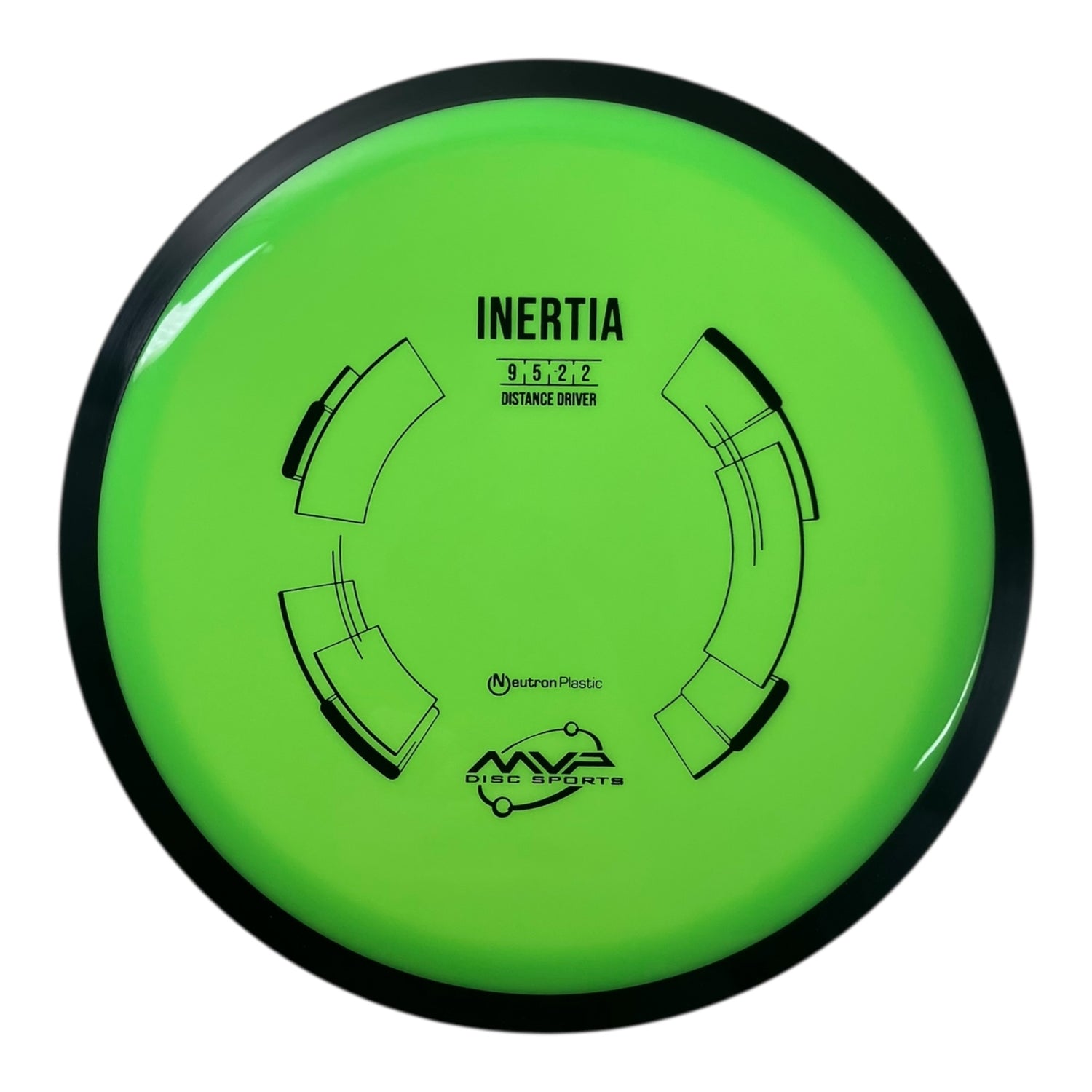 MVP Disc Sports Inertia | Neutron | Green/Black 168g Disc Golf