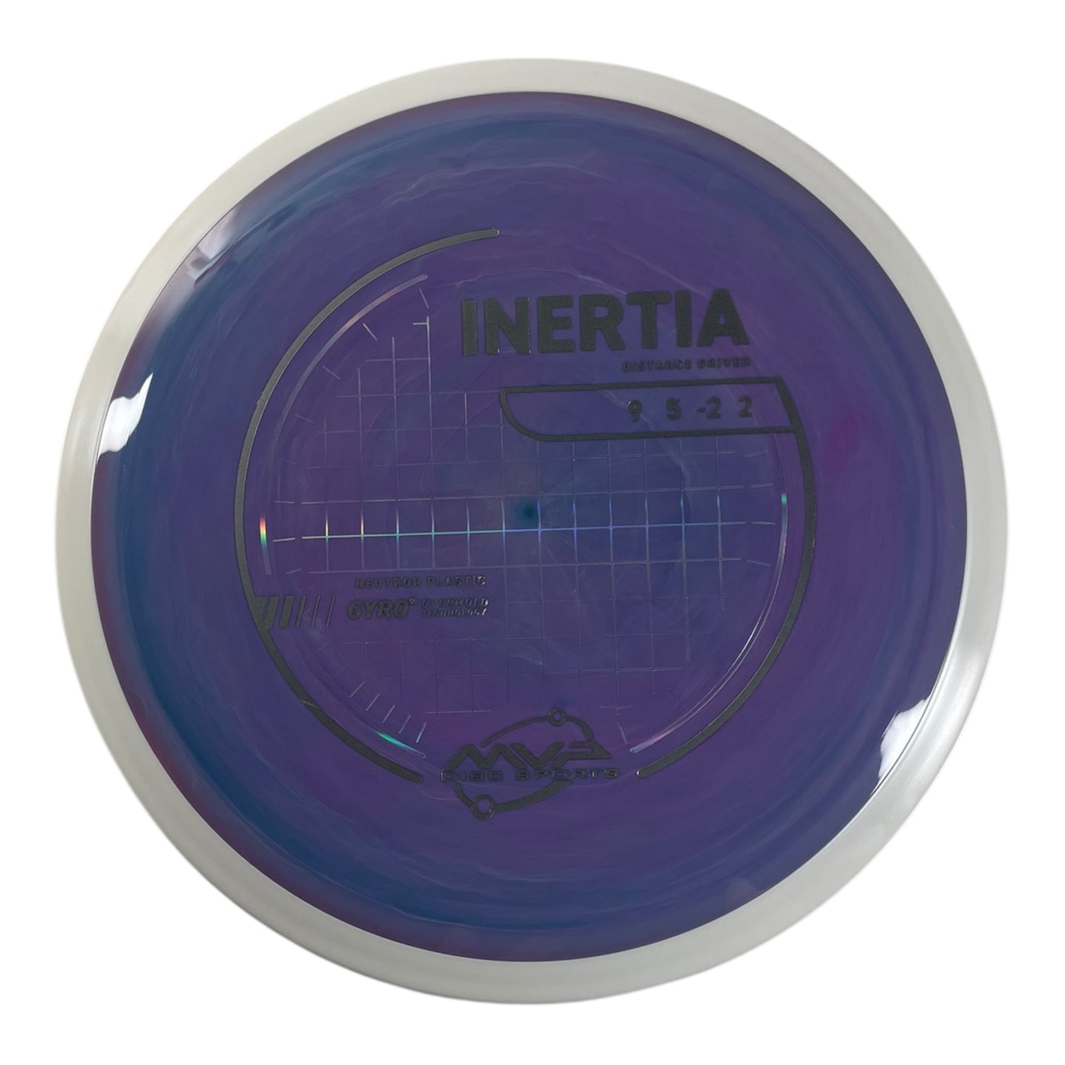 MVP Disc Sports Inertia | Neutron | Purple/White 158g (Project Lab Coat) Disc Golf