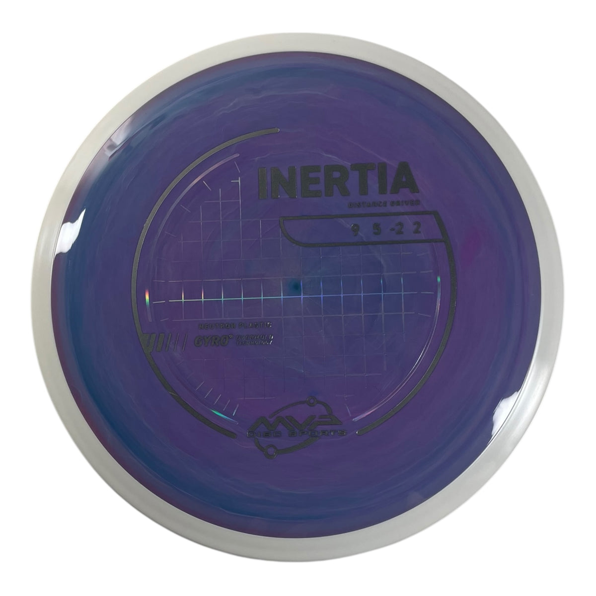 MVP Disc Sports Inertia | Neutron | Purple/White 158g (Project Lab Coat) Disc Golf