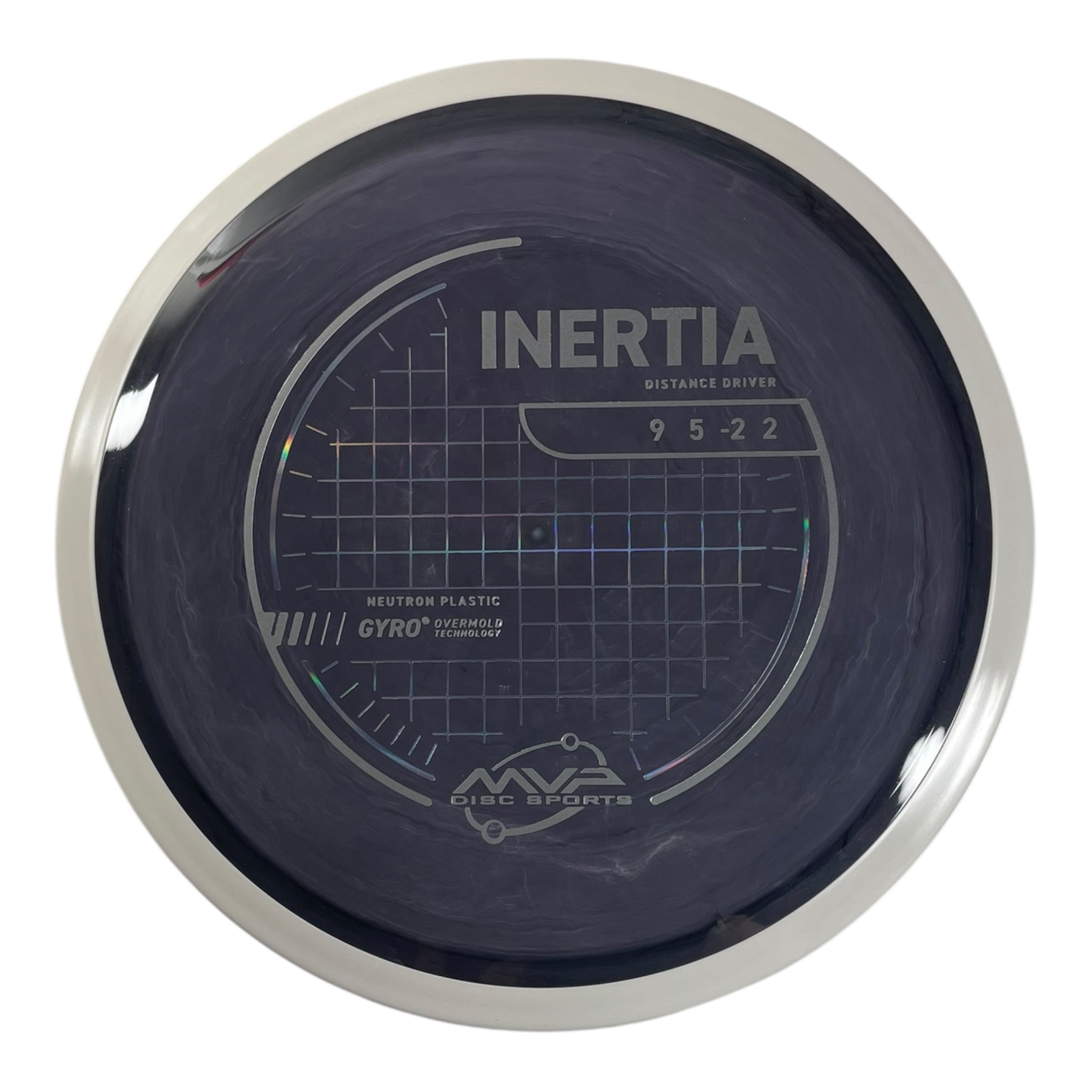 MVP Disc Sports Inertia | Neutron | Purple/White 167g (Project Lab Coat) Disc Golf