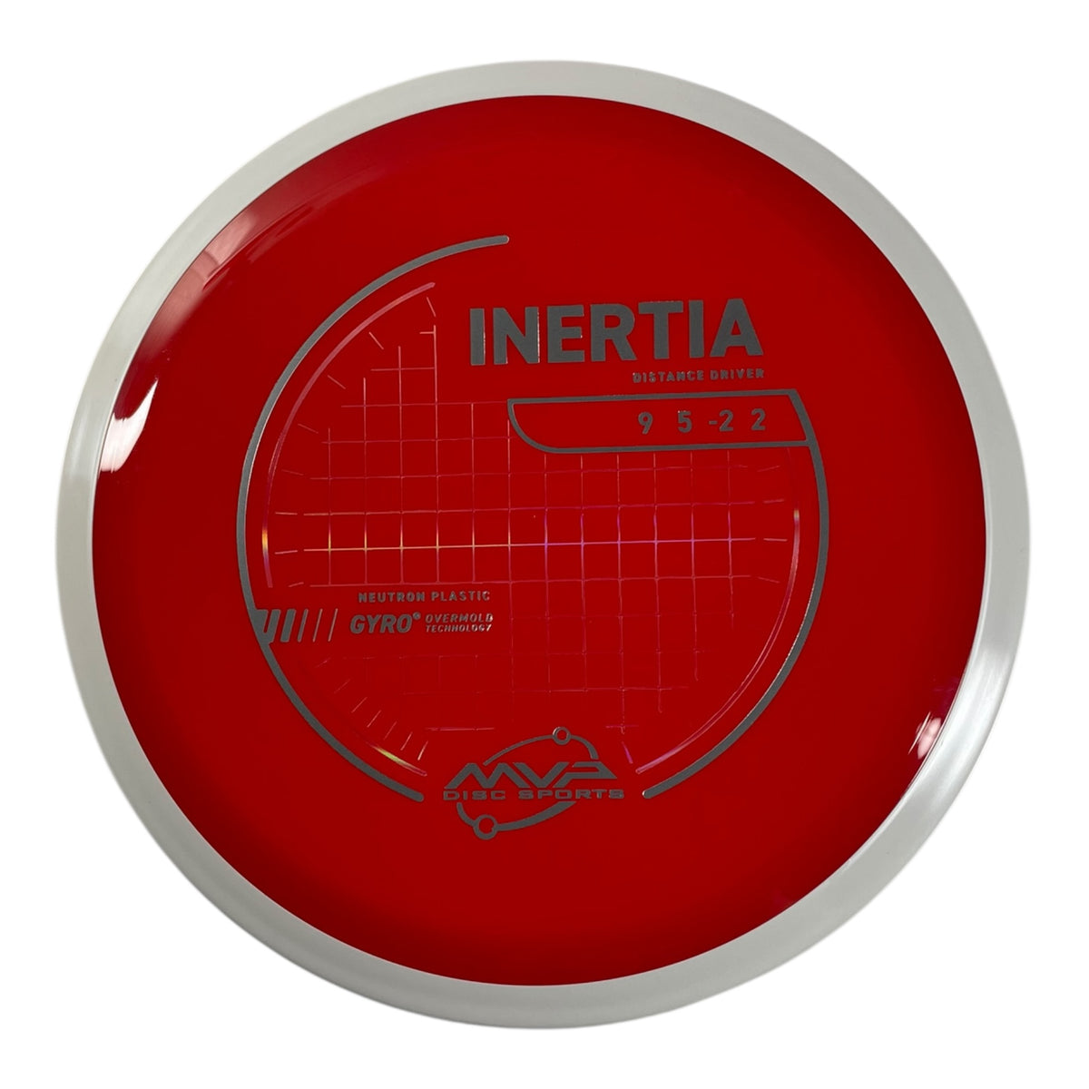 MVP Disc Sports Inertia | Neutron | Red/White 167g (Project Lab Coat) Disc Golf