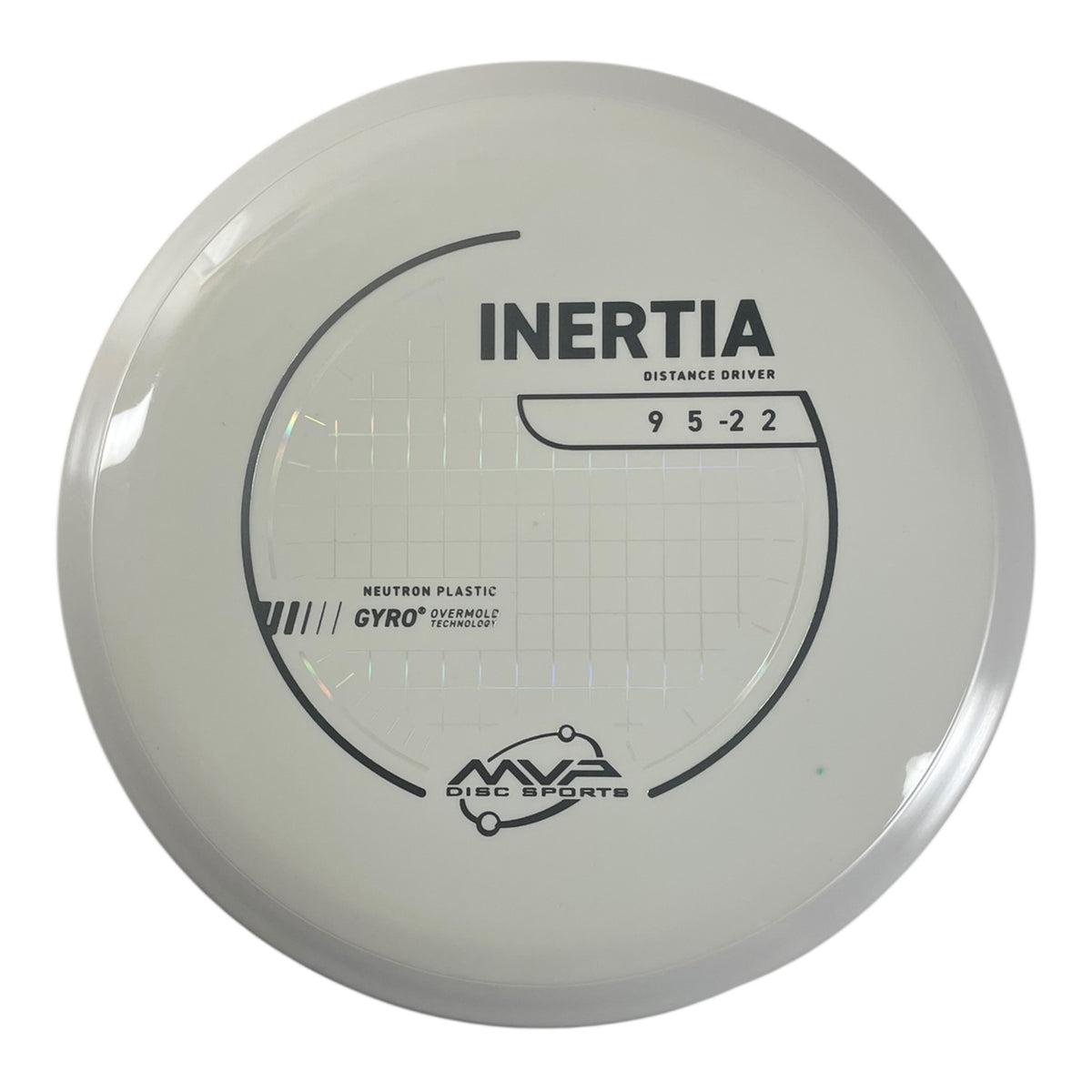 MVP Disc Sports Inertia | Neutron | White/White 163-173g (Project Lab Coat) Disc Golf