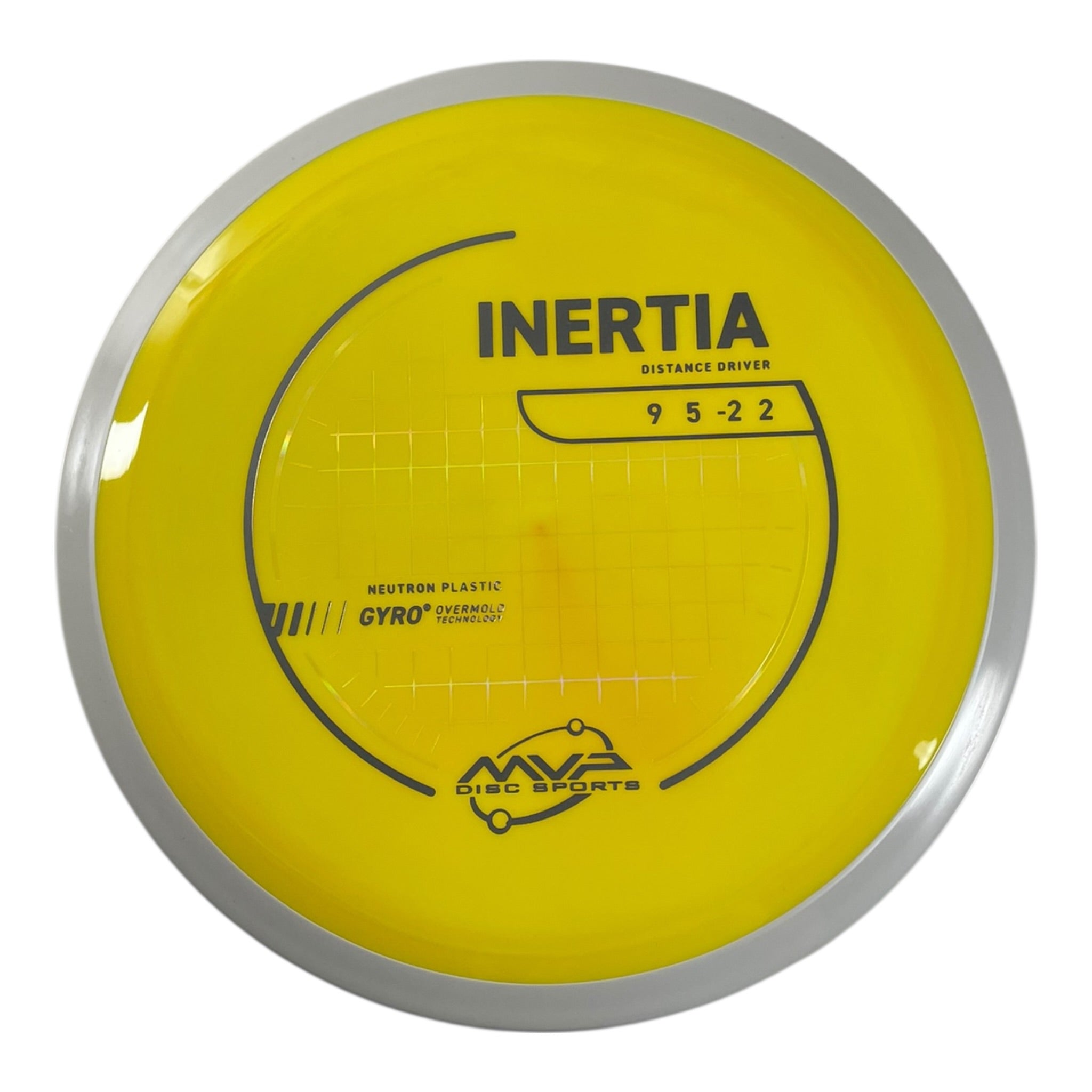 MVP Disc Sports Inertia | Neutron | Yellow/White 175g (Project Lab Coat) Disc Golf