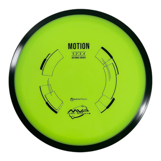 MVP Disc Sports Motion | Neutron | Green/Black 161g Disc Golf