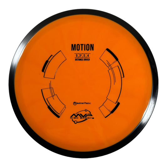 MVP Disc Sports Motion | Neutron | Orange/Black 159g Disc Golf