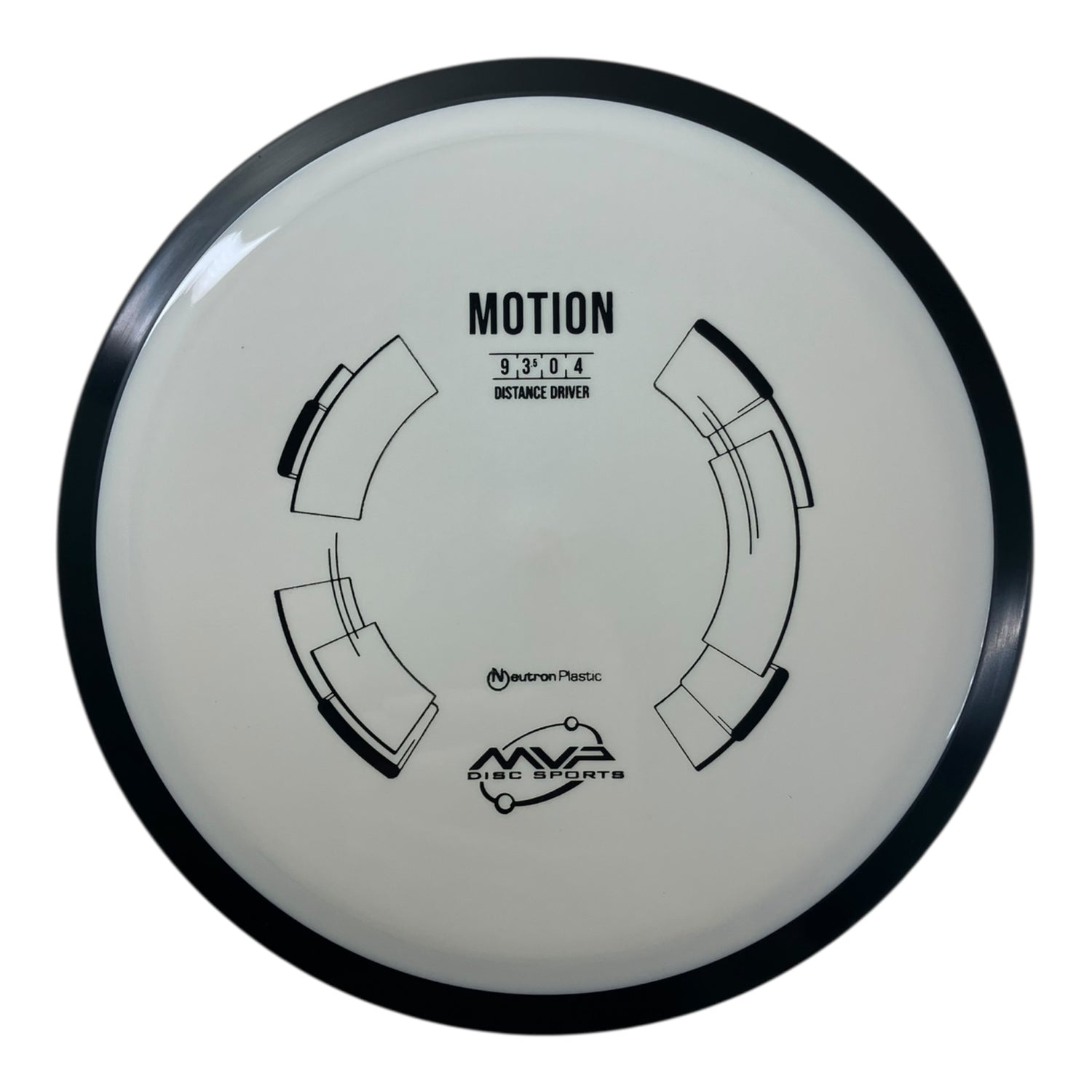 MVP Disc Sports Motion | Neutron | White/Black 169g Disc Golf