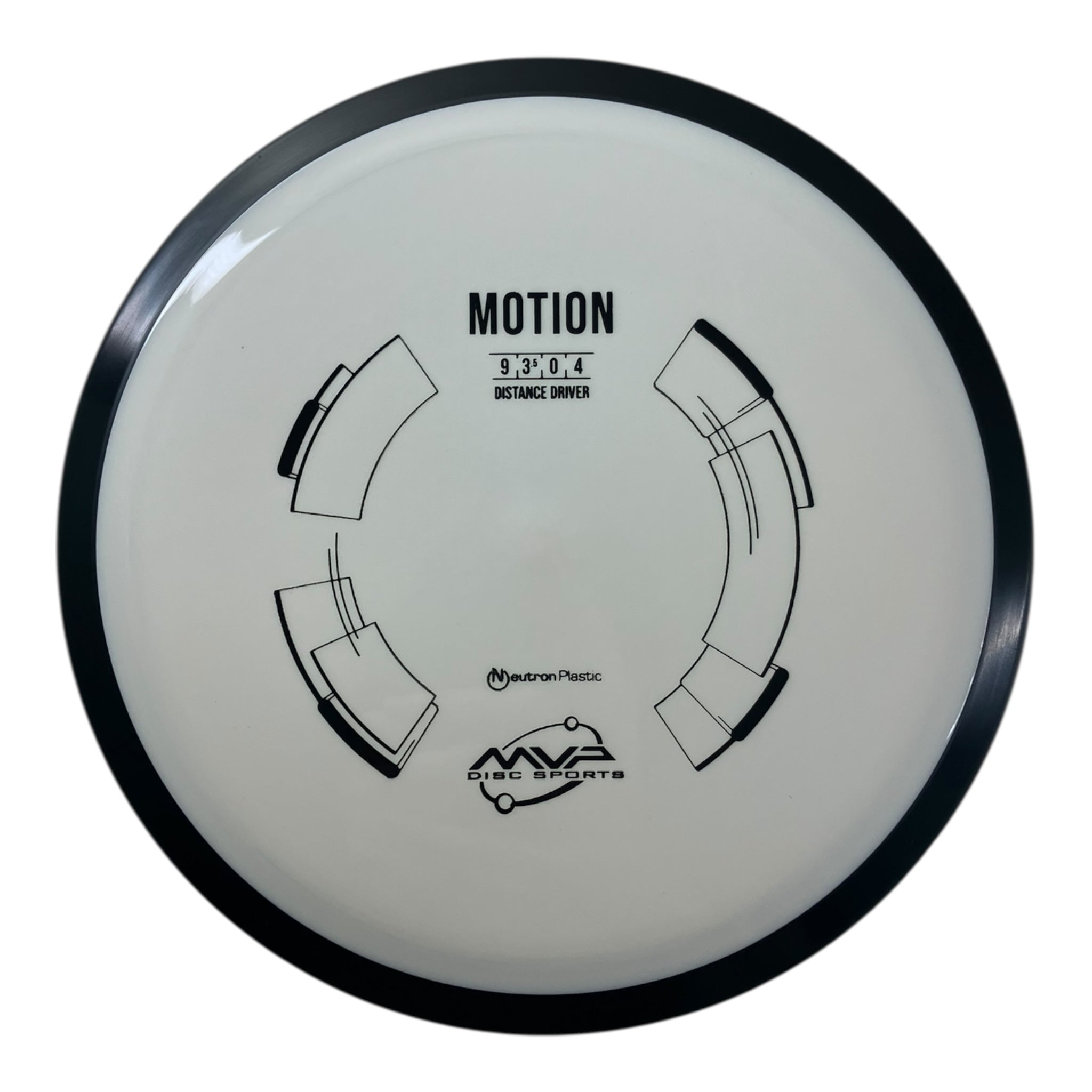 MVP Disc Sports Motion | Neutron | White/Black 169g Disc Golf