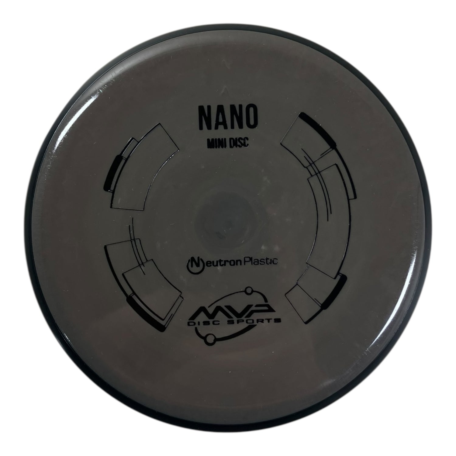 MVP Disc Sports MVP Nano Mini Marker Disc | Neutron | Grey Disc Golf
