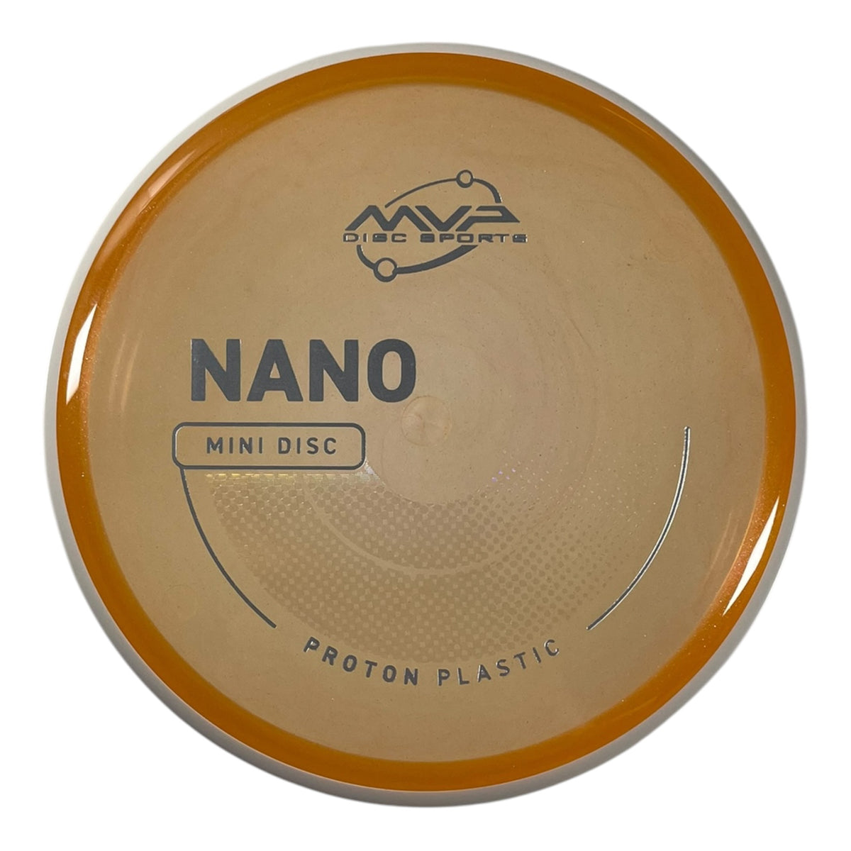 MVP Disc Sports MVP Nano Mini Marker Disc | Proton | Light Orange (Project Lab Coat) Disc Golf