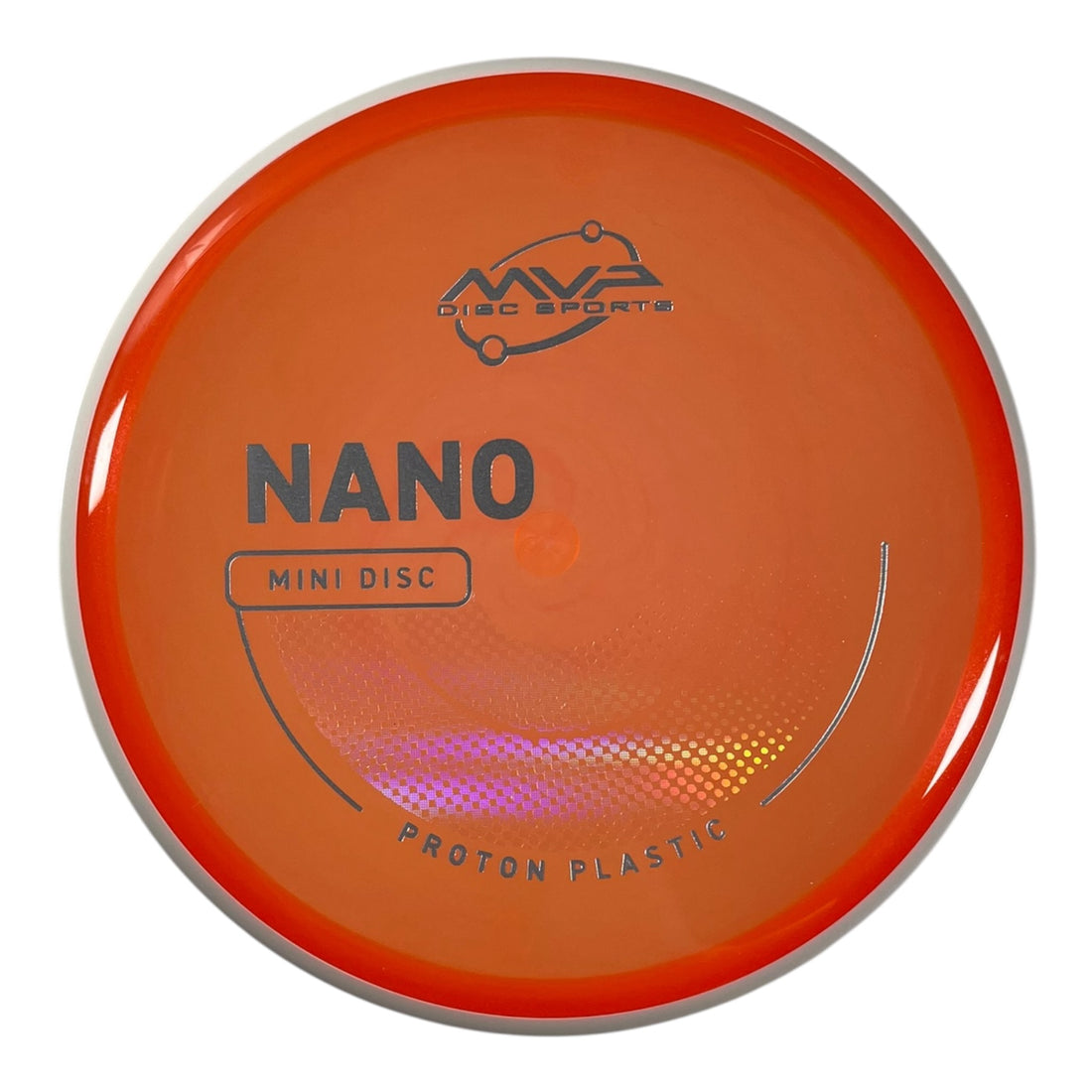 MVP Disc Sports MVP Nano Mini Marker Disc | Proton | Orange (Project Lab Coat) Disc Golf