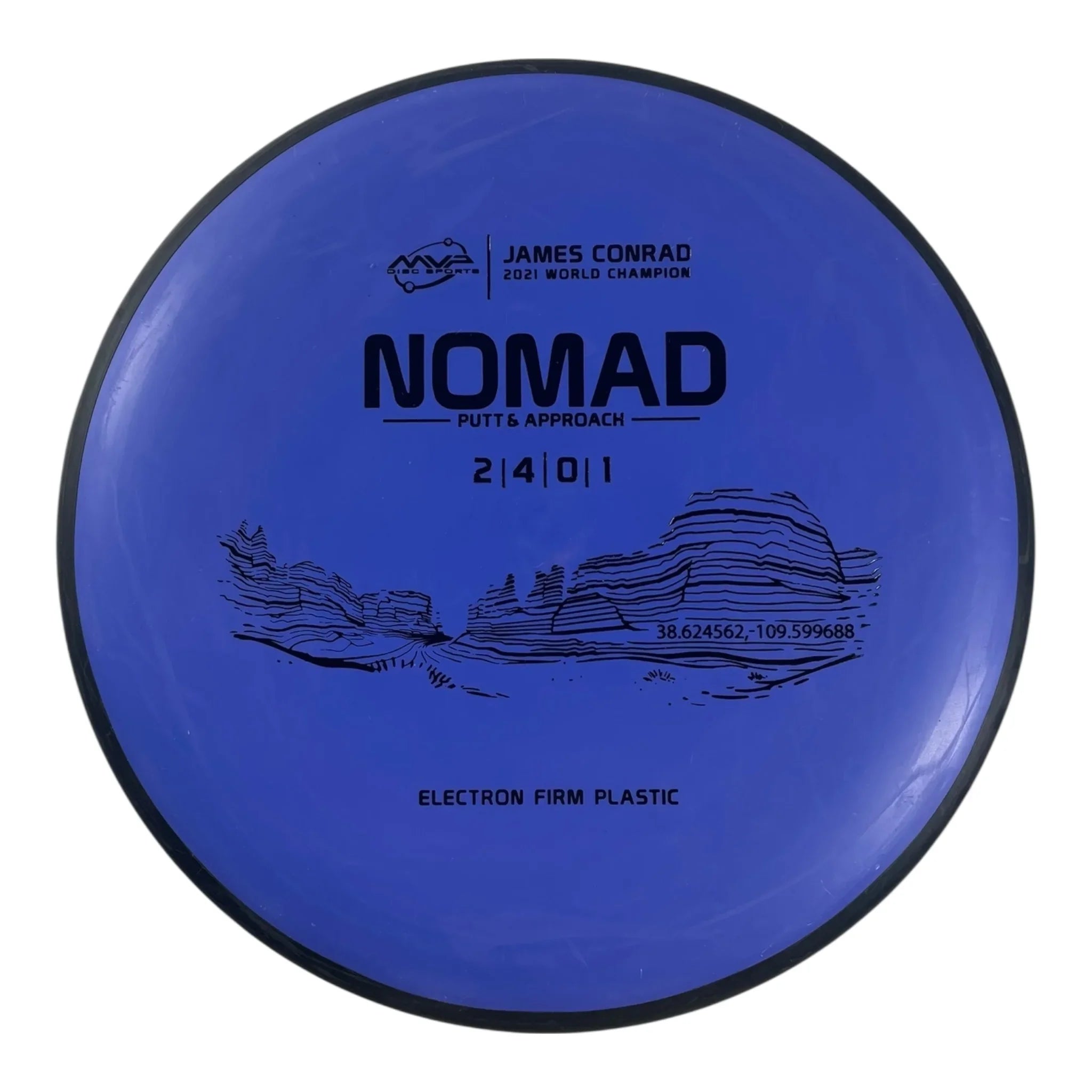 MVP Disc Sports Nomad | Electron Firm | Blue/Black 172g (James Conrad) Disc Golf