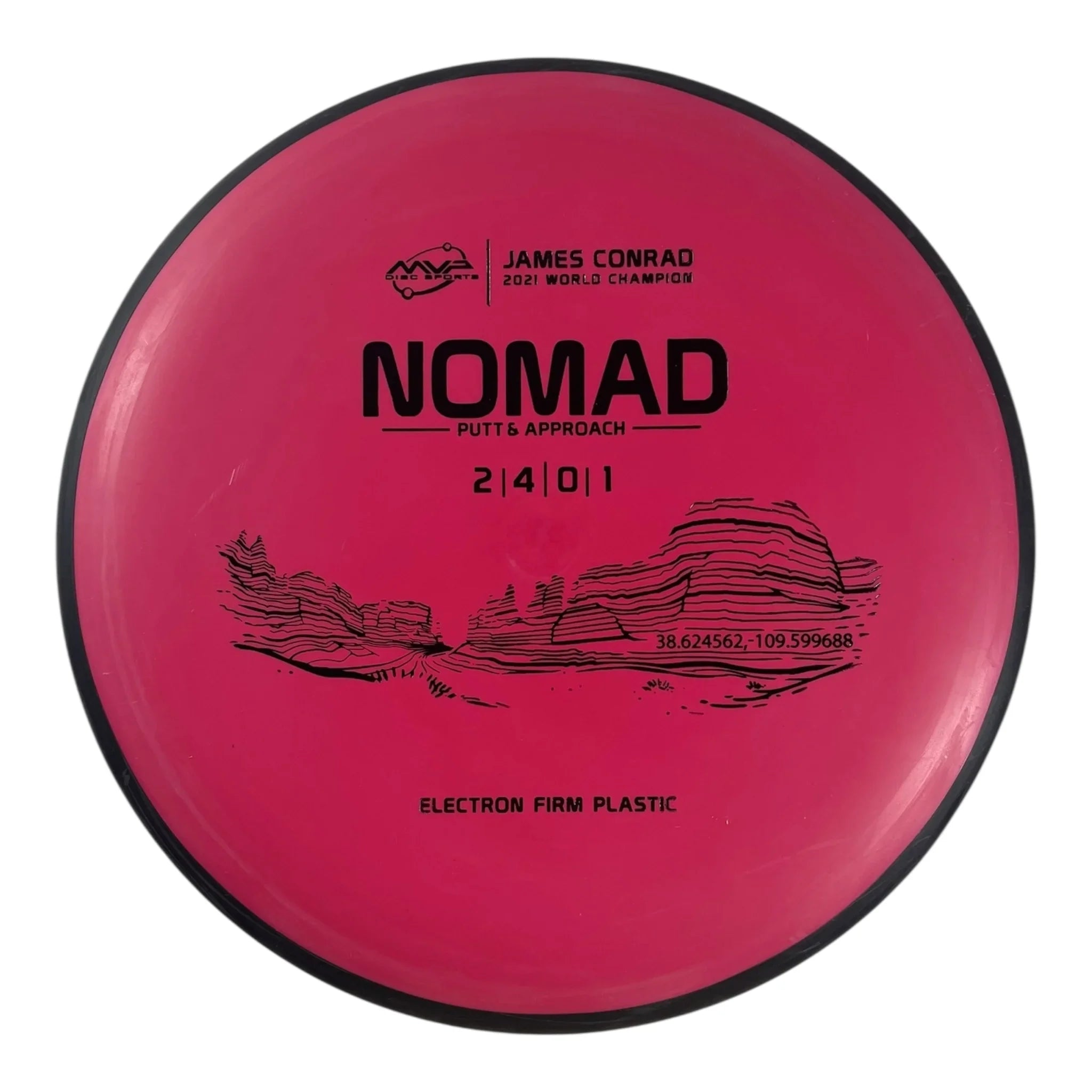 MVP Disc Sports Nomad | Electron Firm | Red/Black 167-172g (James Conrad) Disc Golf
