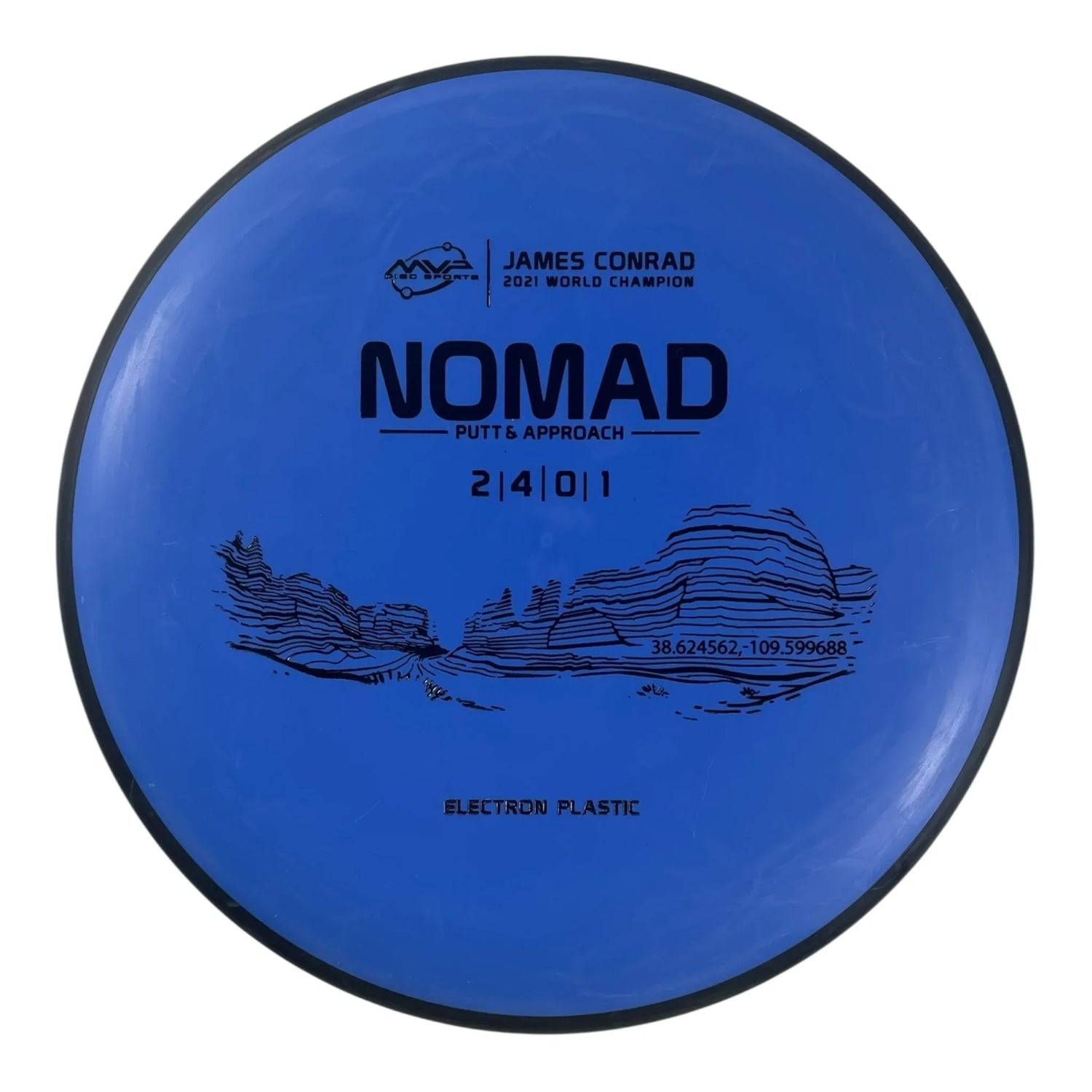 MVP Disc Sports Nomad | Electron | Blue/Black 172g (James Conrad) Disc Golf