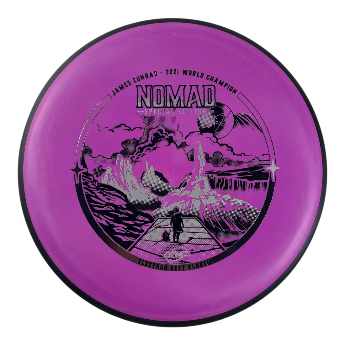 MVP Disc Sports Nomad | Electron Soft | Pink/Silver 172-174g (Special Edition) Disc Golf