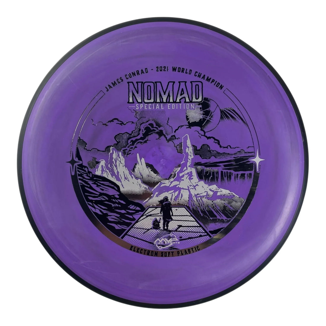 MVP Disc Sports Nomad | Electron Soft | Purple/Silver 172g (Special Edition) Disc Golf