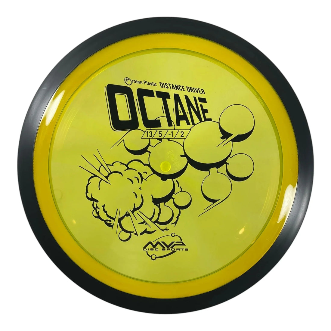MVP Disc Sports Octane | Proton | Yellow/Black 166g Disc Golf