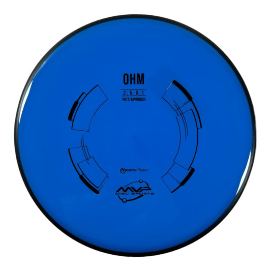 MVP Disc Sports Ohm | Neutron | Blue/Black 166g Disc Golf