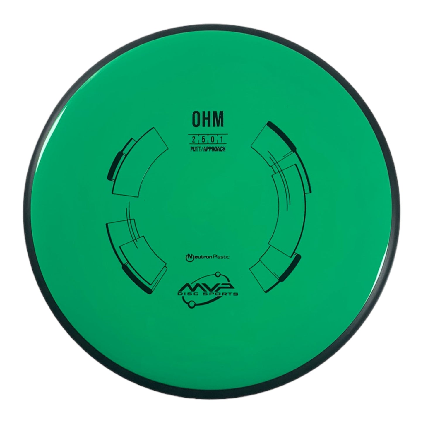 MVP Disc Sports Ohm | Neutron | Green/Black 175g Disc Golf