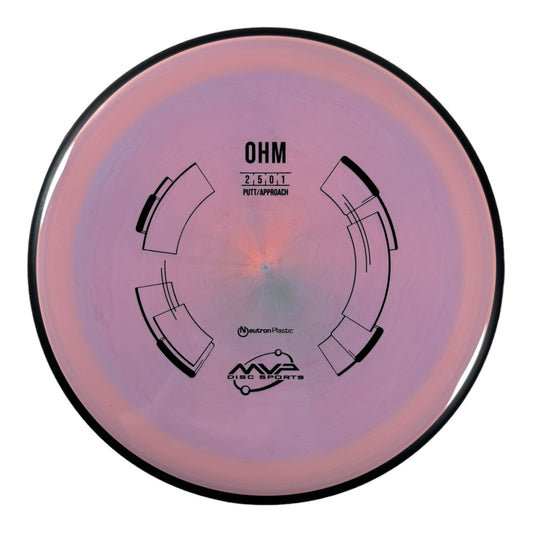 MVP Disc Sports Ohm | Neutron | Pink/Black 173g Disc Golf