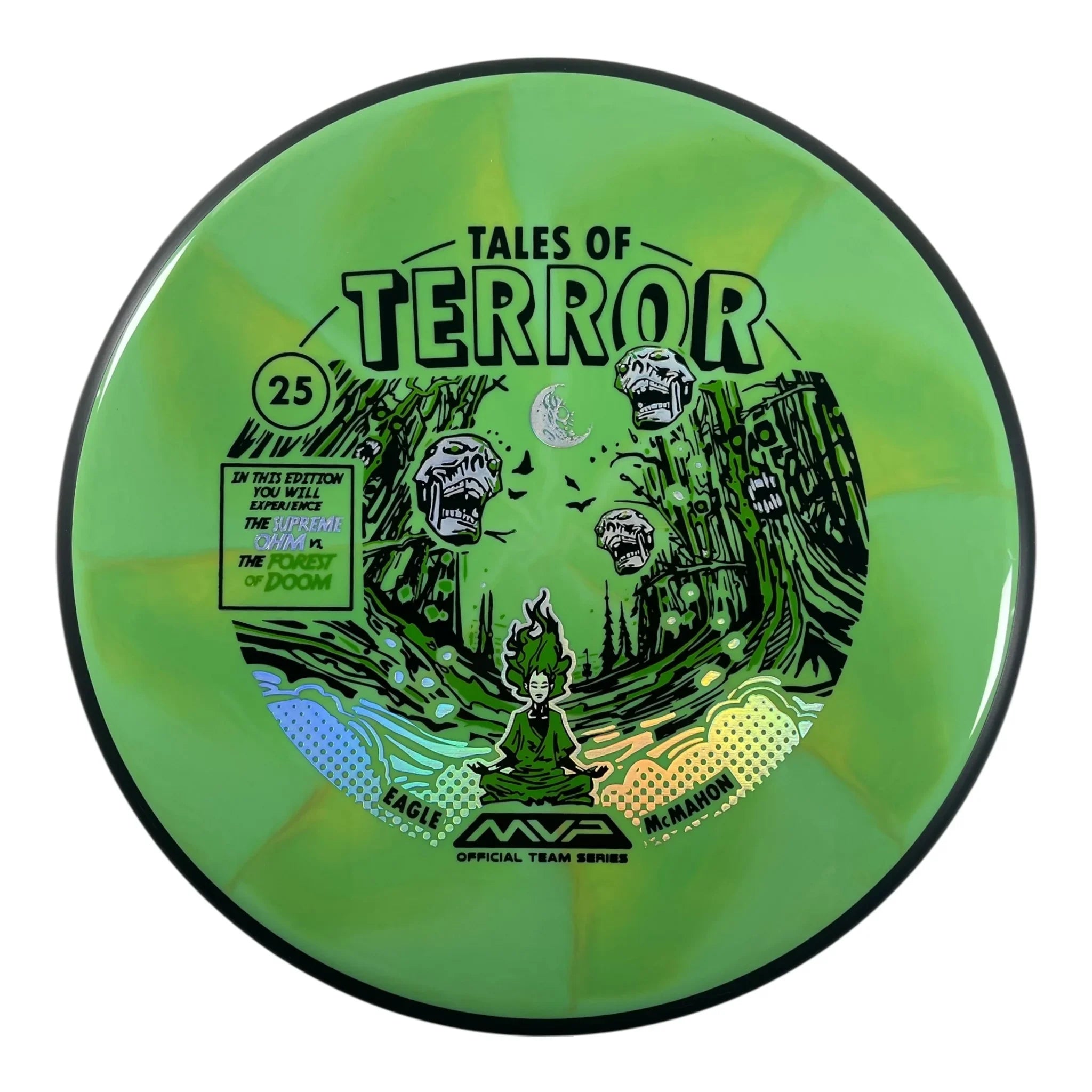 MVP Disc Sports Ohm | Cosmic Neutron | Green/Black 174g (Eagle McMahon Halloween 2025) Disc Golf