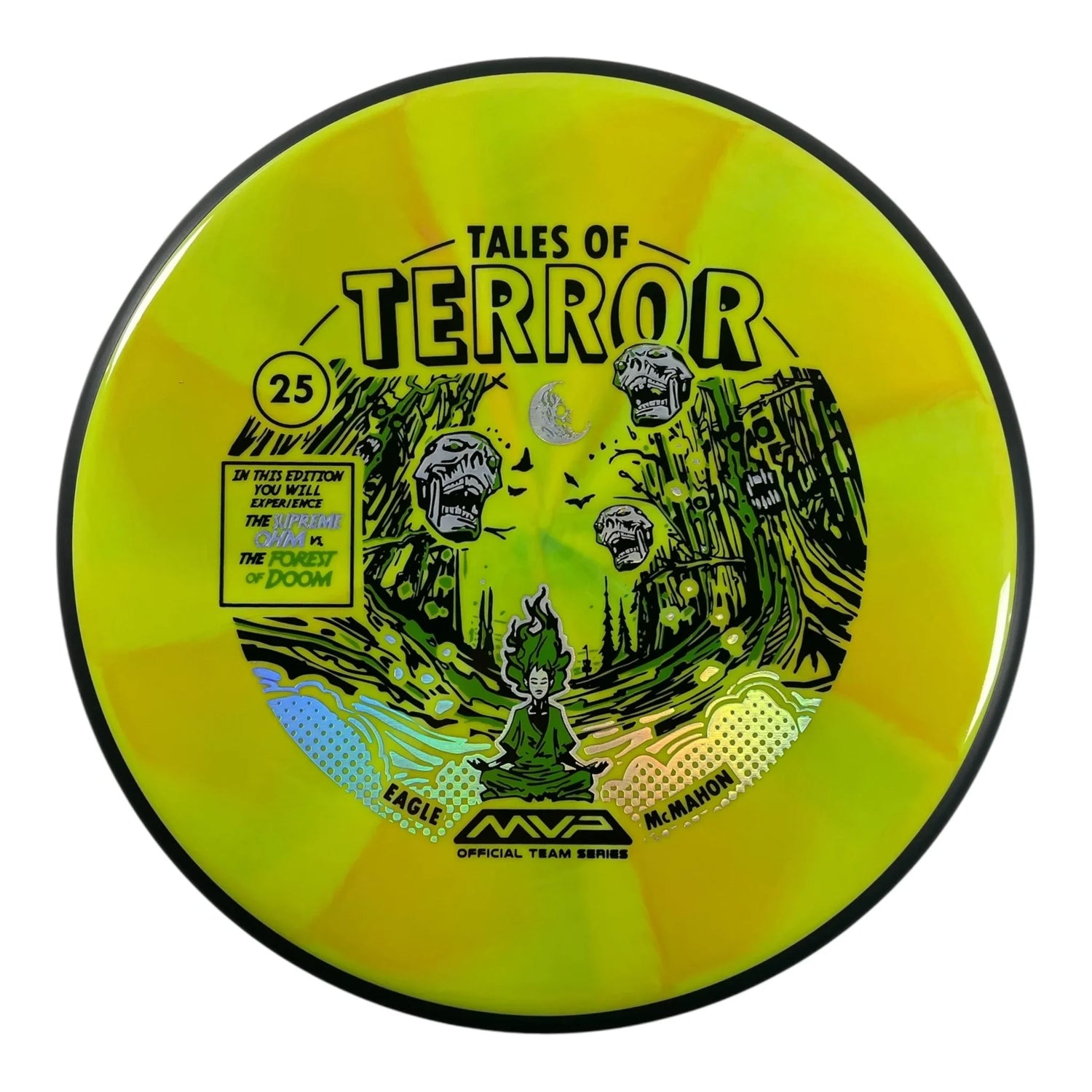 MVP Disc Sports Ohm | Cosmic Neutron | Yellow/Green/Black 174g (Eagle McMahon Halloween 2025) Disc Golf
