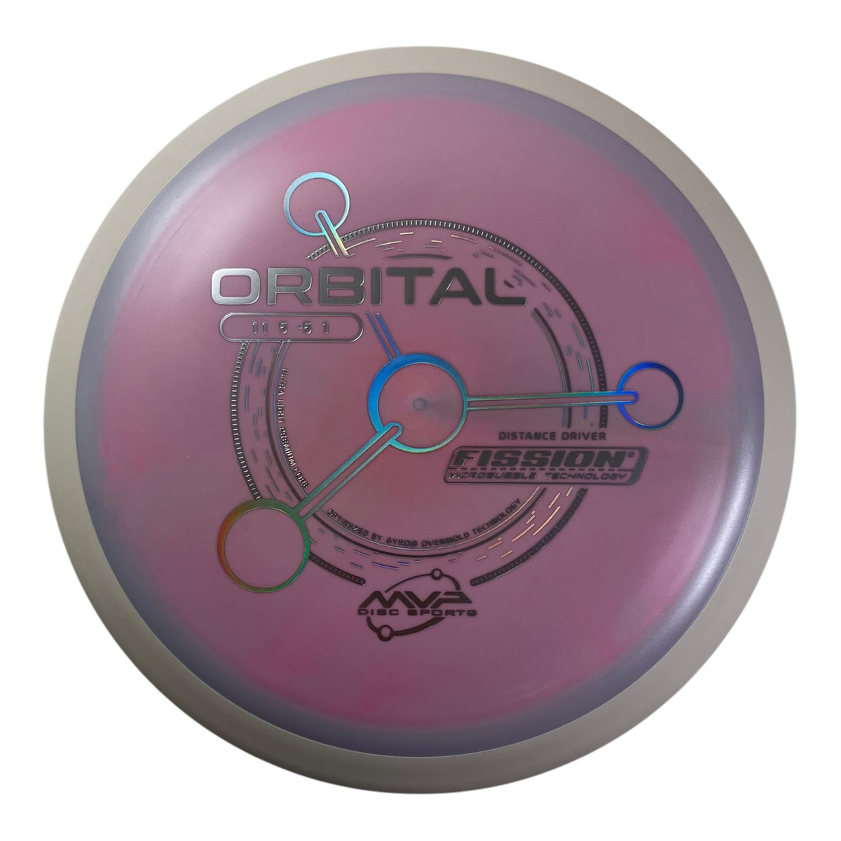 MVP Disc Sports Orbital | Fission| Purple/White 153g (Project Lab Coat) Disc Golf