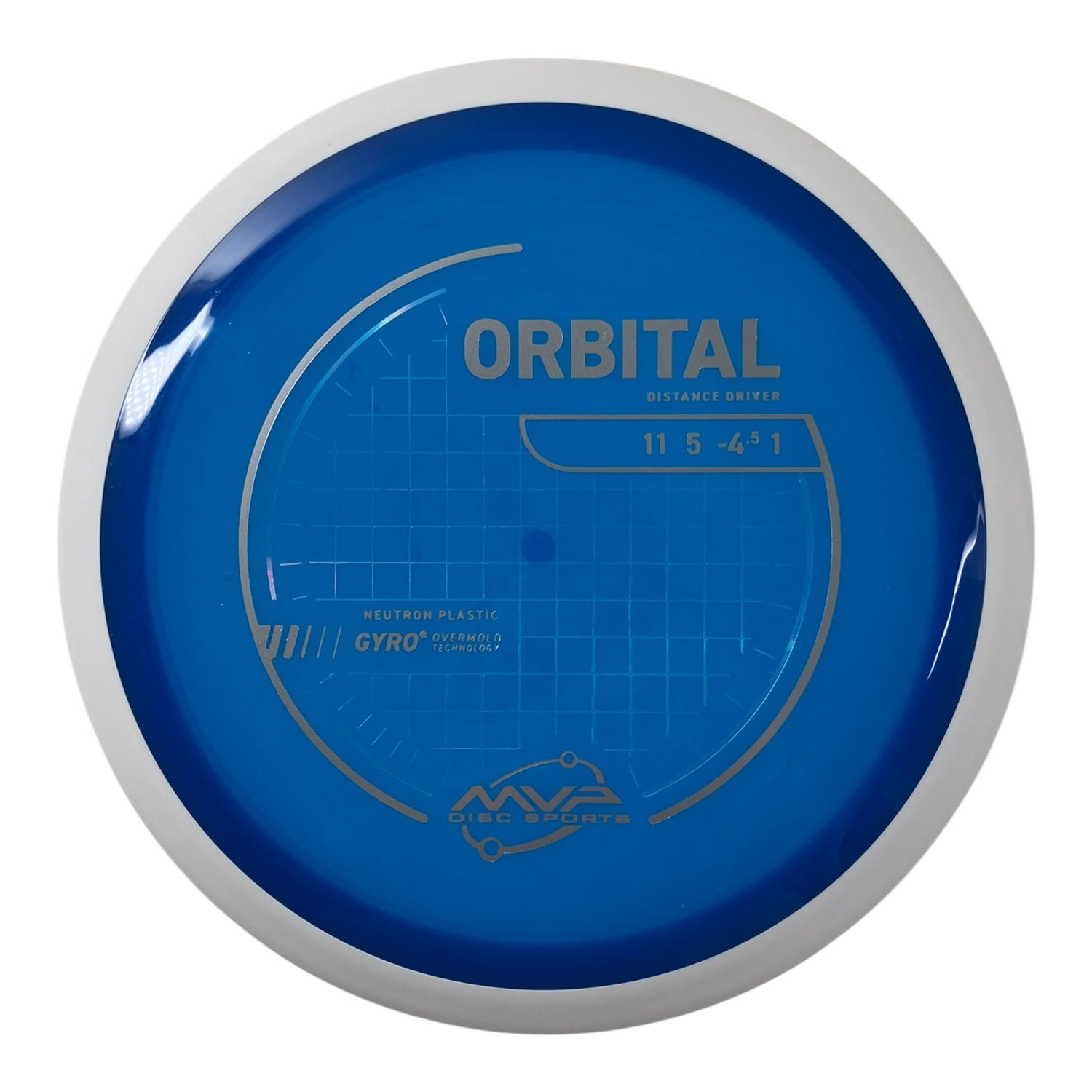 MVP Disc Sports Orbital | Neutron | Blue/White 165g (Project Lab Coat) Disc Golf