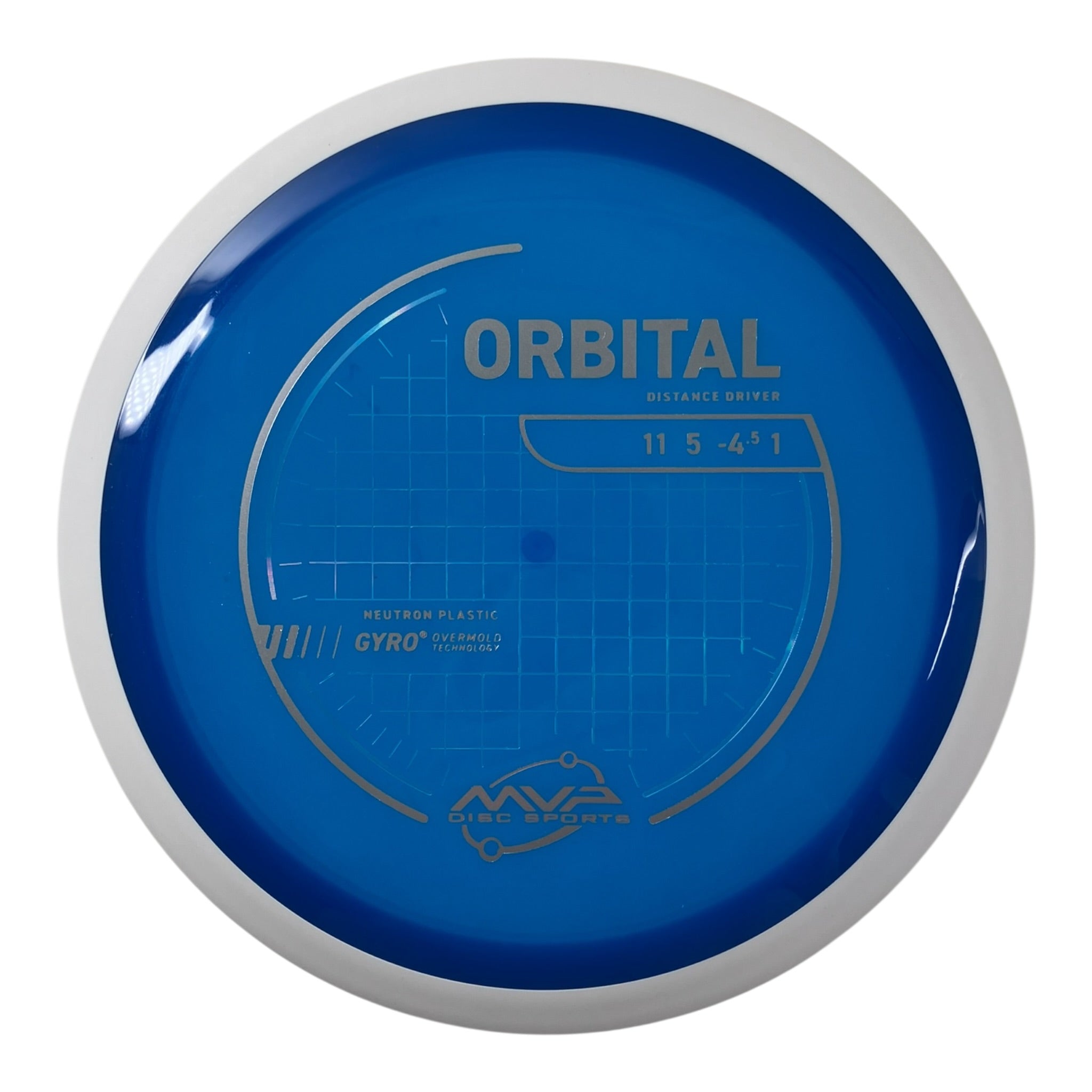 MVP Disc Sports Orbital | Neutron | Blue/White 165g (Project Lab Coat) Disc Golf