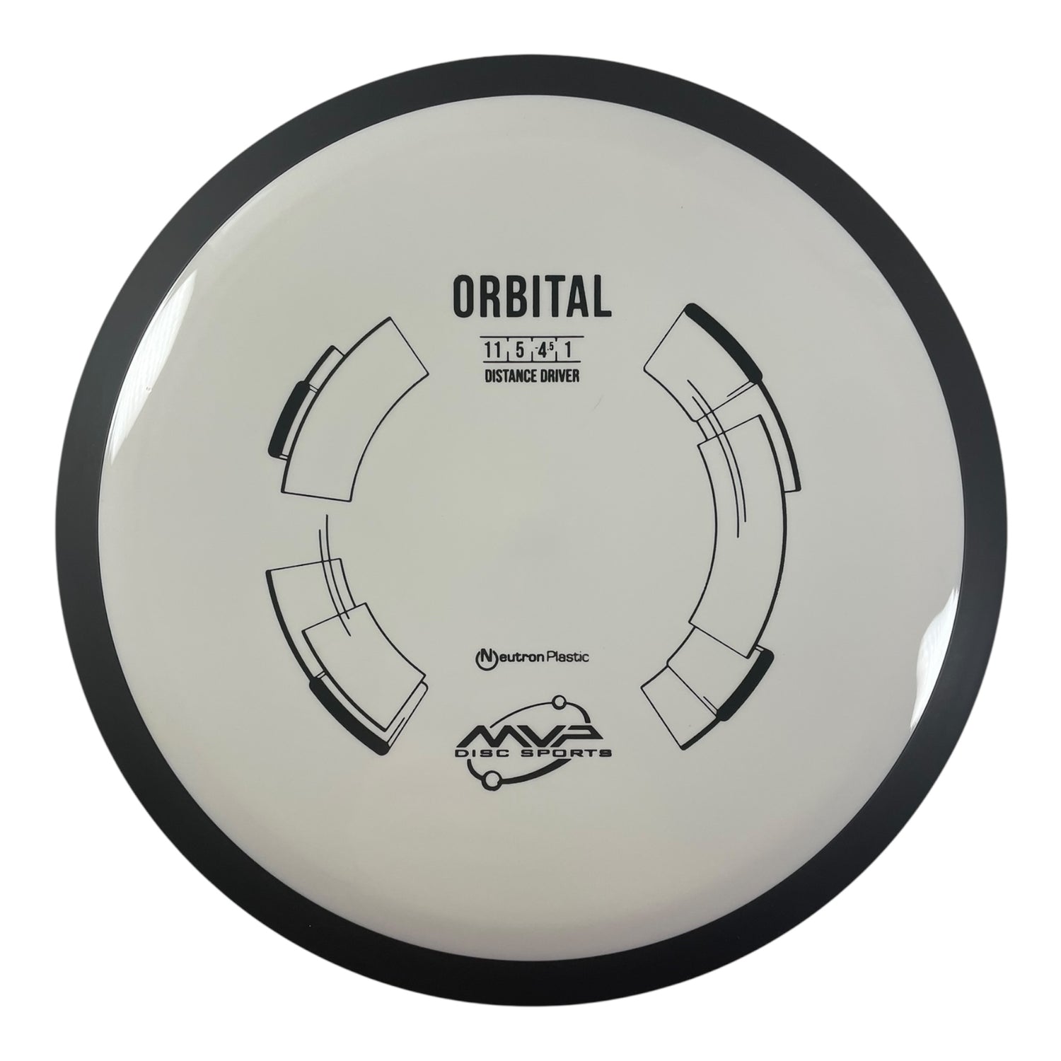 MVP Disc Sports Orbital | Neutron | White/Black 164-174g Disc Golf