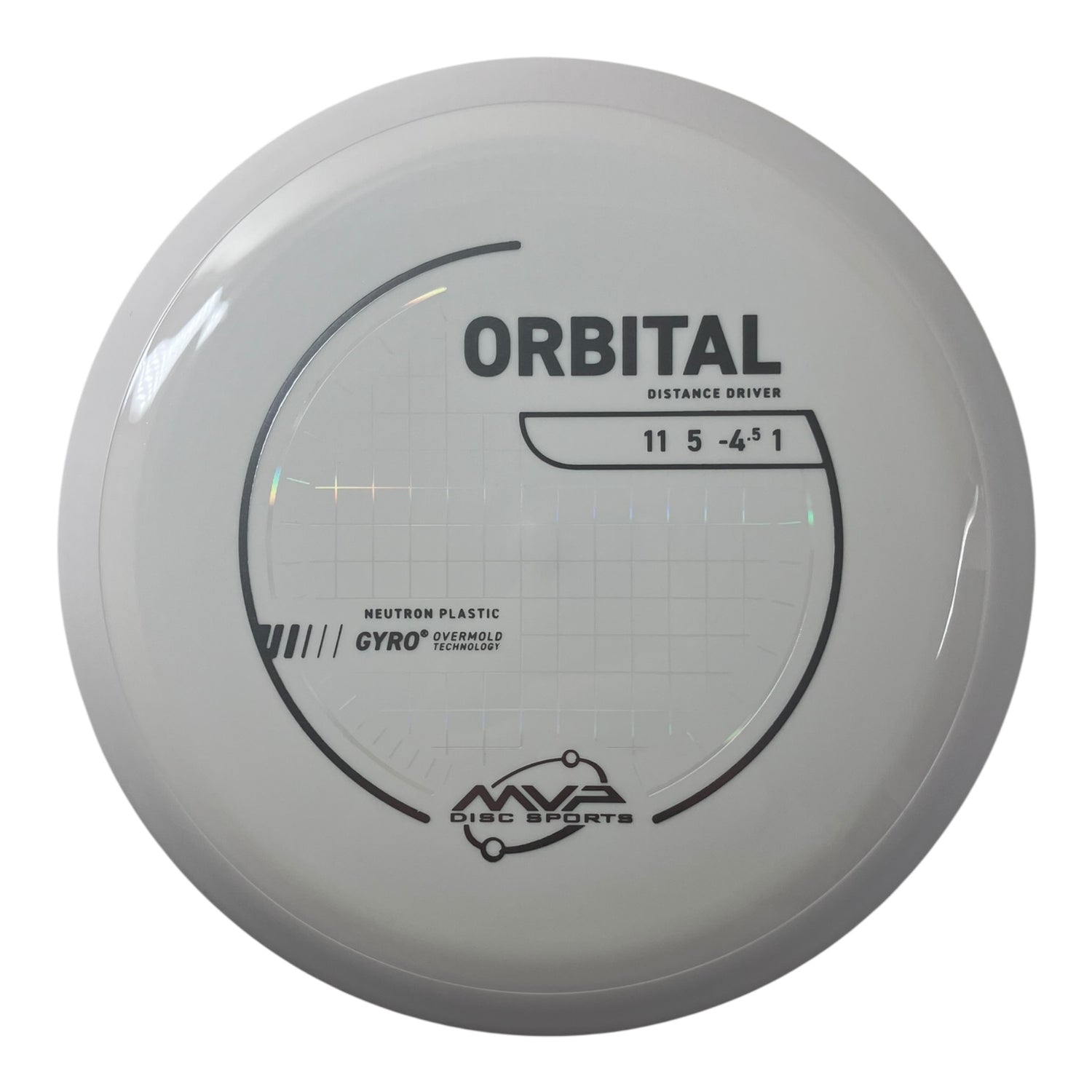 MVP Disc Sports Orbital | Neutron | White/White 163-166g (Project Lab Coat) Disc Golf