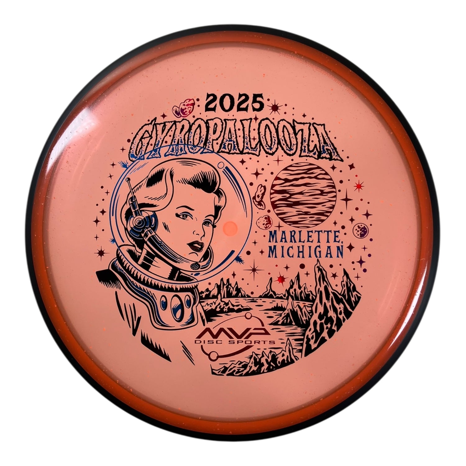 MVP Disc Sports Particle | Particle Glow Proton | Orange/Black 172-175g (Gyropalooza 2025) Disc Golf
