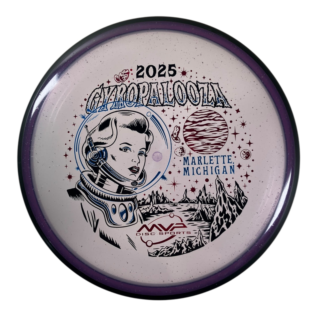 MVP Disc Sports Particle | Particle Glow Proton | Purple/Black 172-175g (Gyropalooza 2025) Disc Golf