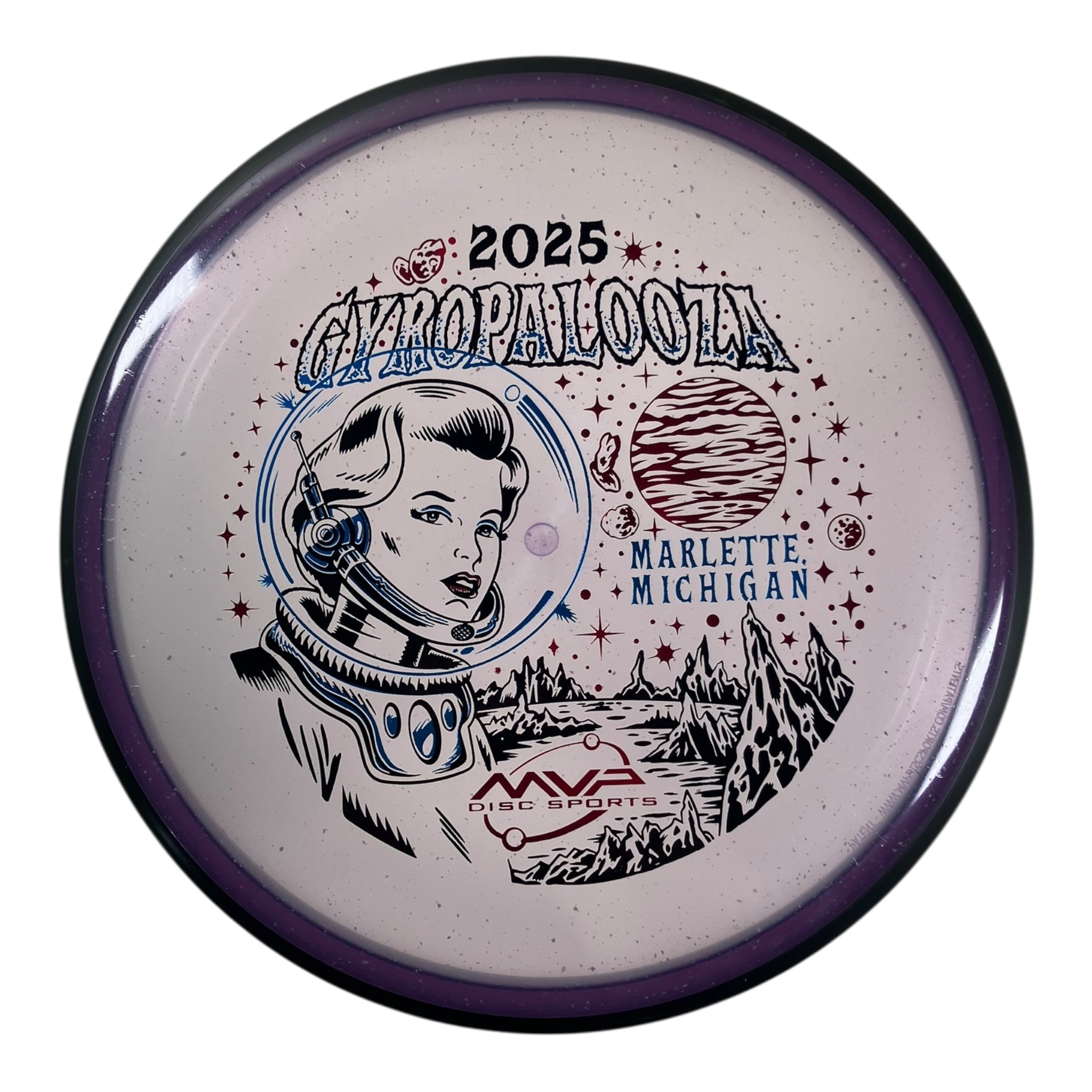 MVP Disc Sports Particle | Particle Glow Proton | Purple/Black 172-175g (Gyropalooza 2025) Disc Golf