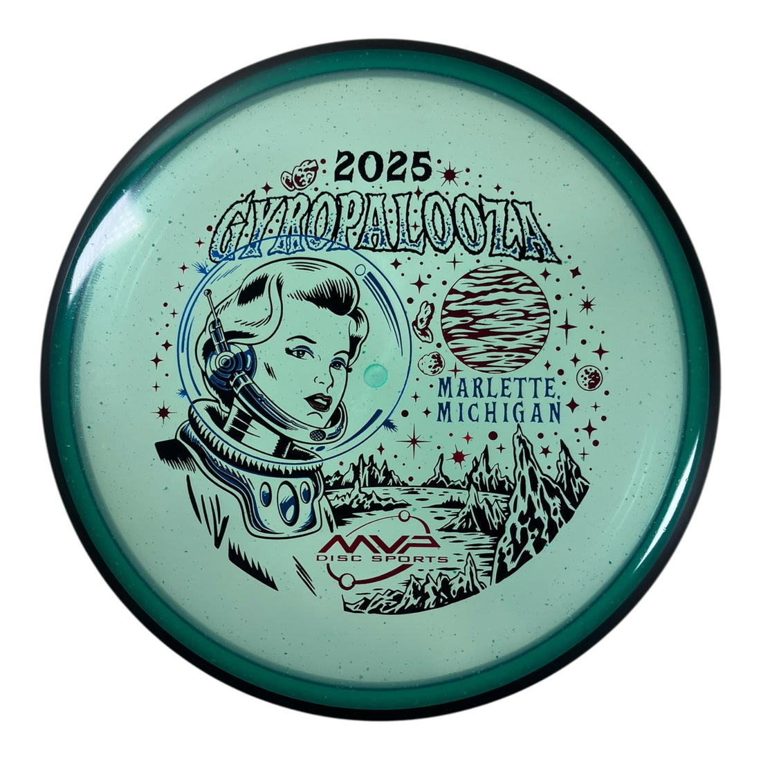 MVP Disc Sports Particle | Particle Glow Proton | Teal/Black 173-175g (Gyropalooza 2025) Disc Golf