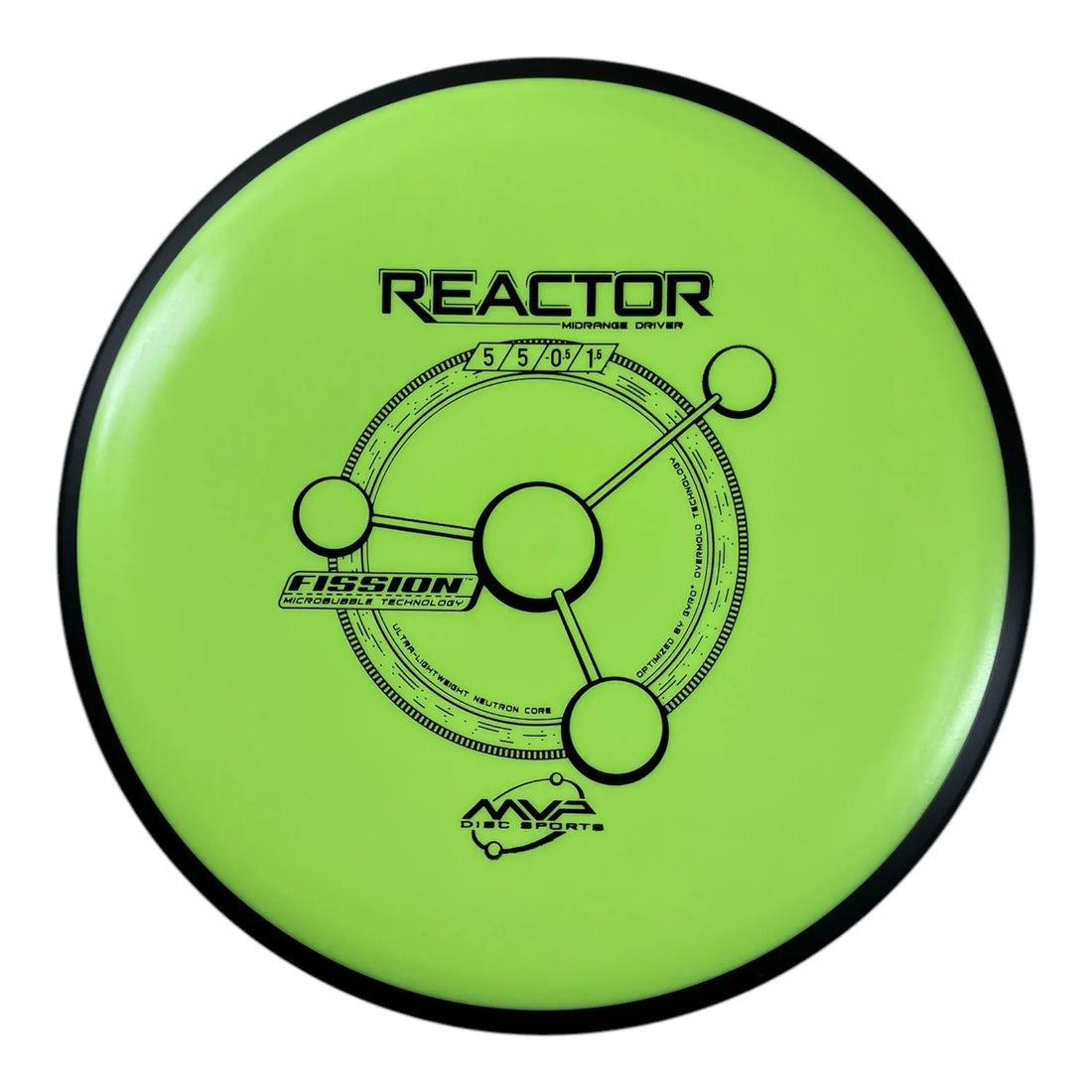 MVP Disc Sports Reactor | Fission | Green/Black 165g Disc Golf