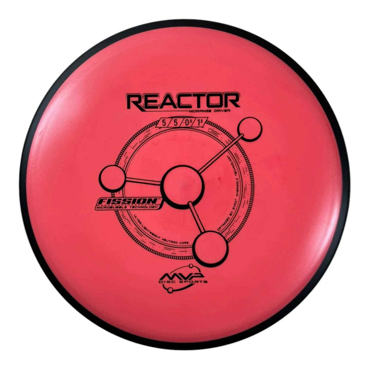 MVP Disc Sports Reactor | Fission | Pink/Black 176g Disc Golf