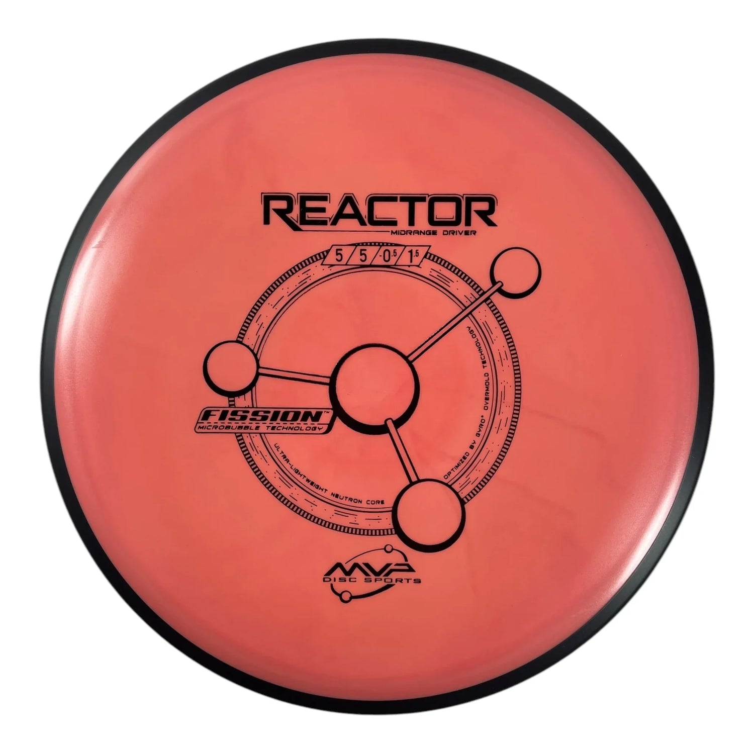 MVP Disc Sports Reactor | Fission | Red/Black 173-177g Disc Golf