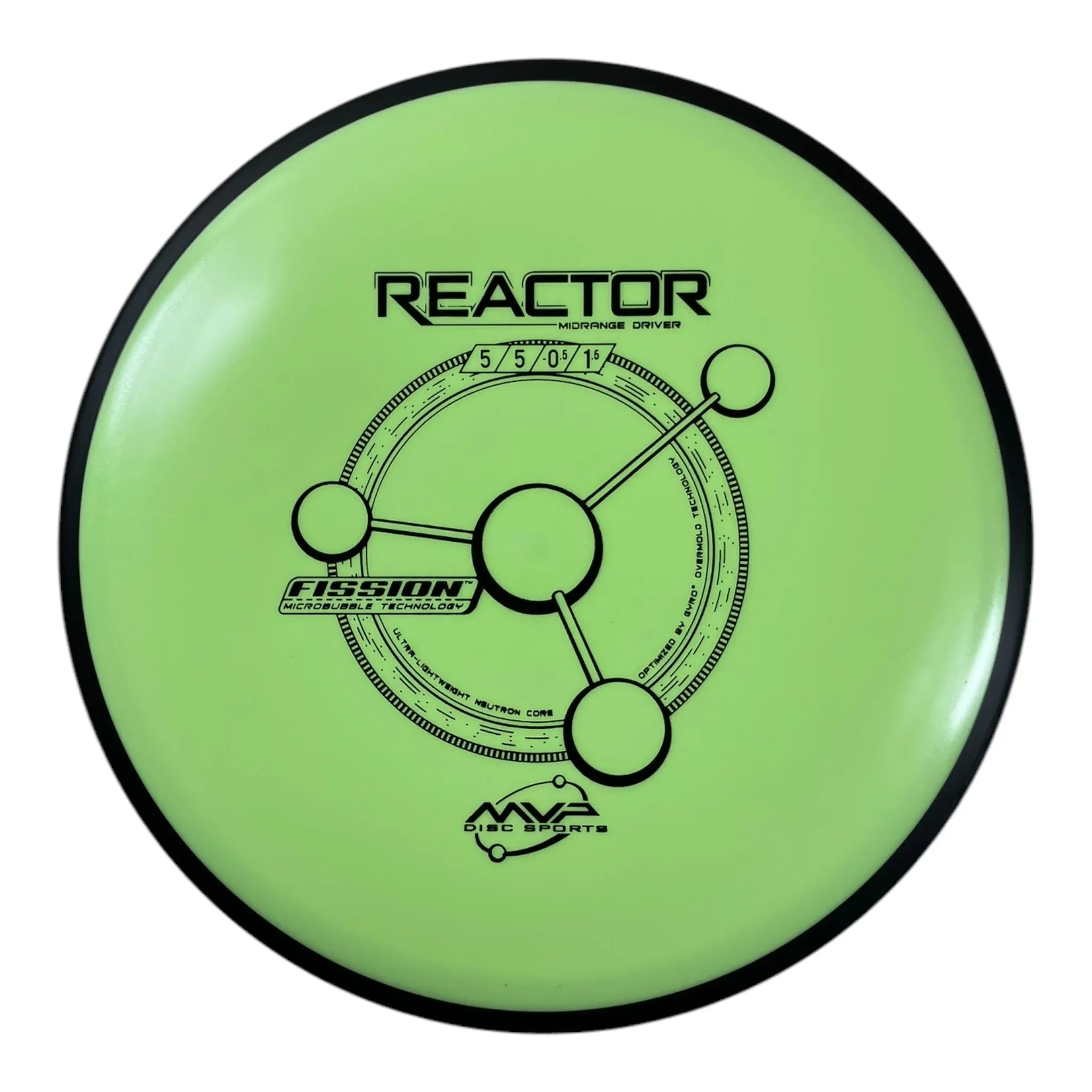 MVP Disc Sports Reactor | Fission | Yellow/Black 175g Disc Golf