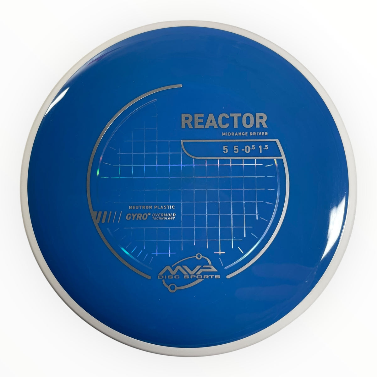 MVP Disc Sports Reactor | Neutron | Blue/White 169g (Project Lab Coat) Disc Golf