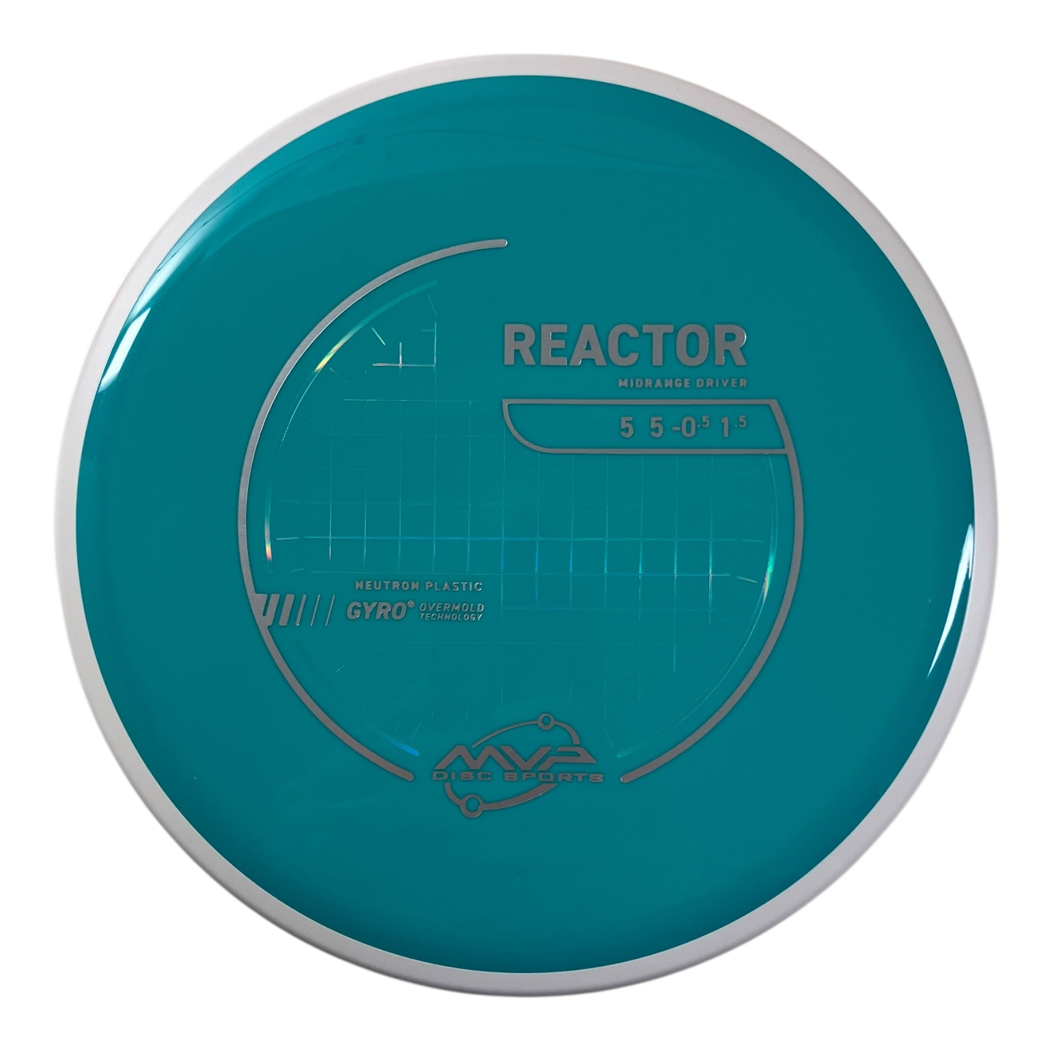 MVP Disc Sports Reactor | Neutron | Blue/White 176g (Project Lab Coat) Disc Golf