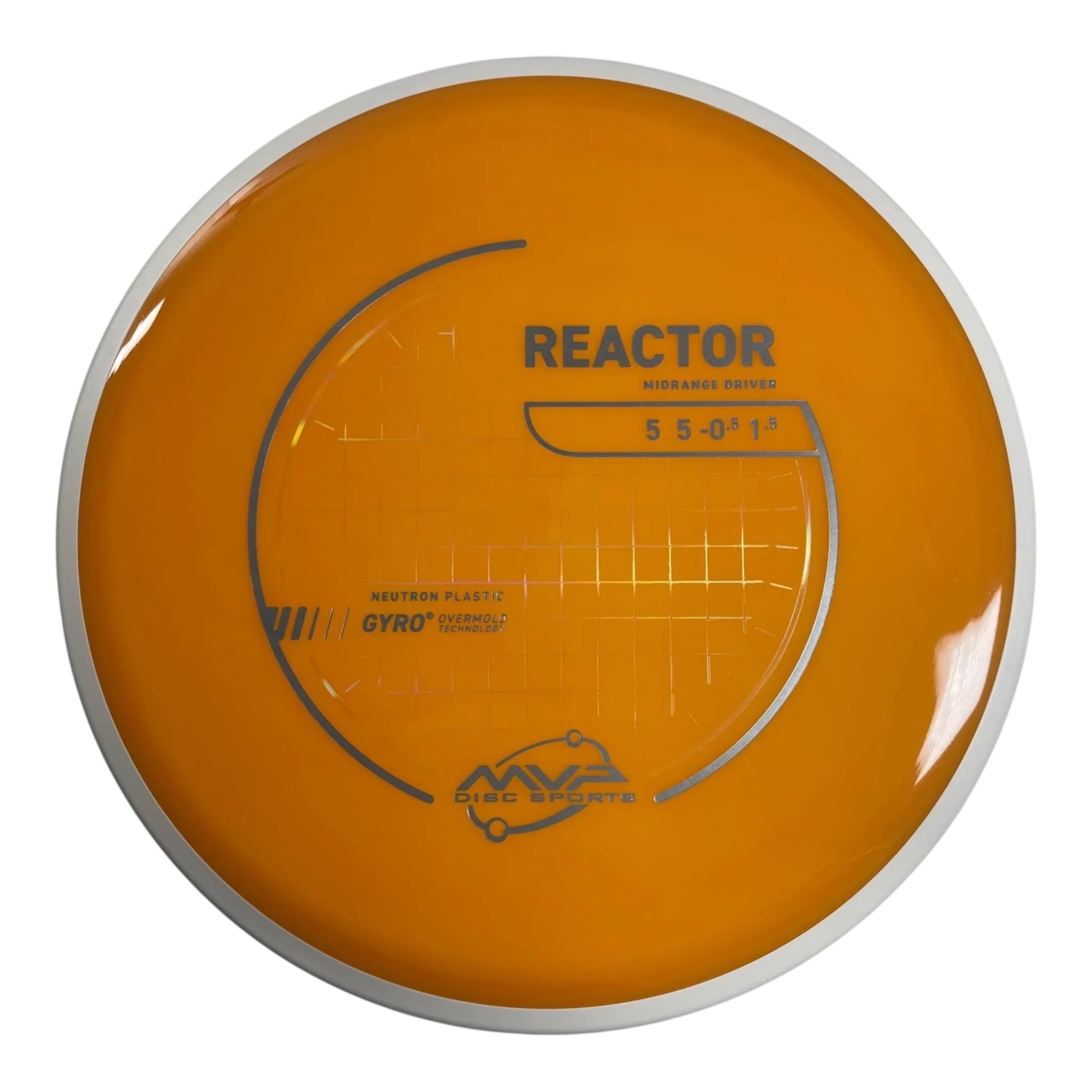 MVP Disc Sports Reactor | Neutron | Orange/White 176g (Project Lab Coat) Disc Golf